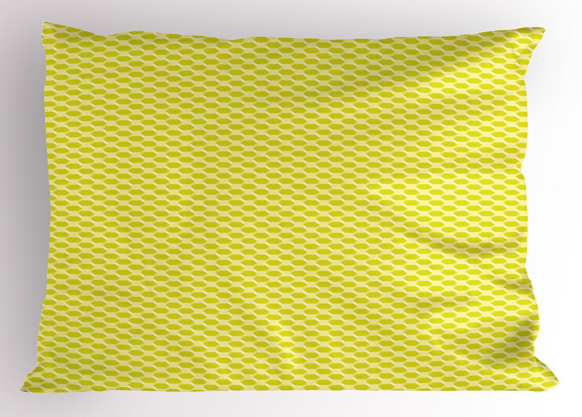 Kopfkissenbezug, Abakuhaus Size Kissenbezüge Abstrakt Squares Polygonen (1 Hexagons Gedruckter Standard Stück), Dekorativer
