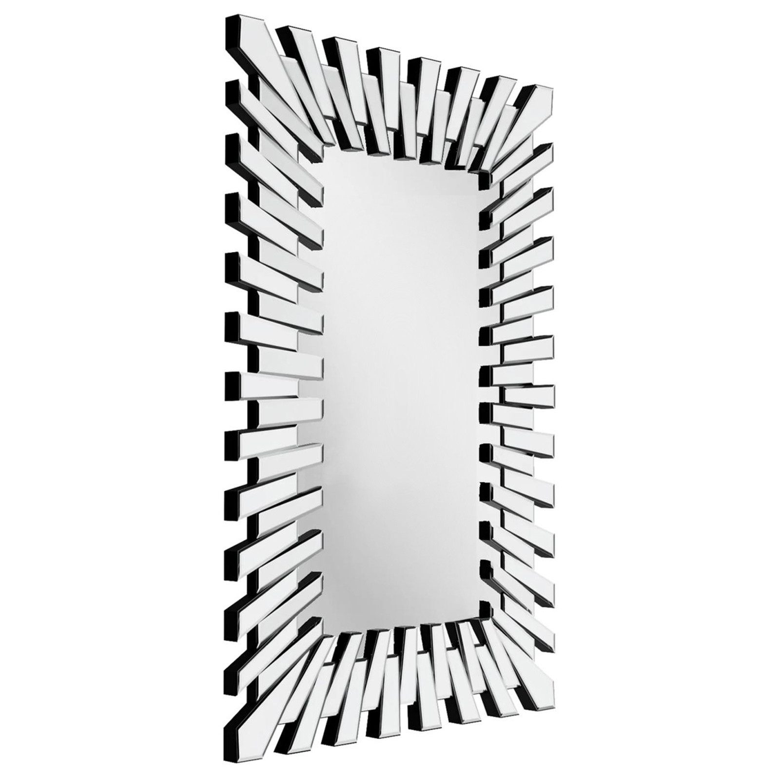 Yorbay Wandspiegel Barock Зеркало, mit unregelmäßigem Rahmen und abgeschrägten Kanten, 66X100CM(BxH)