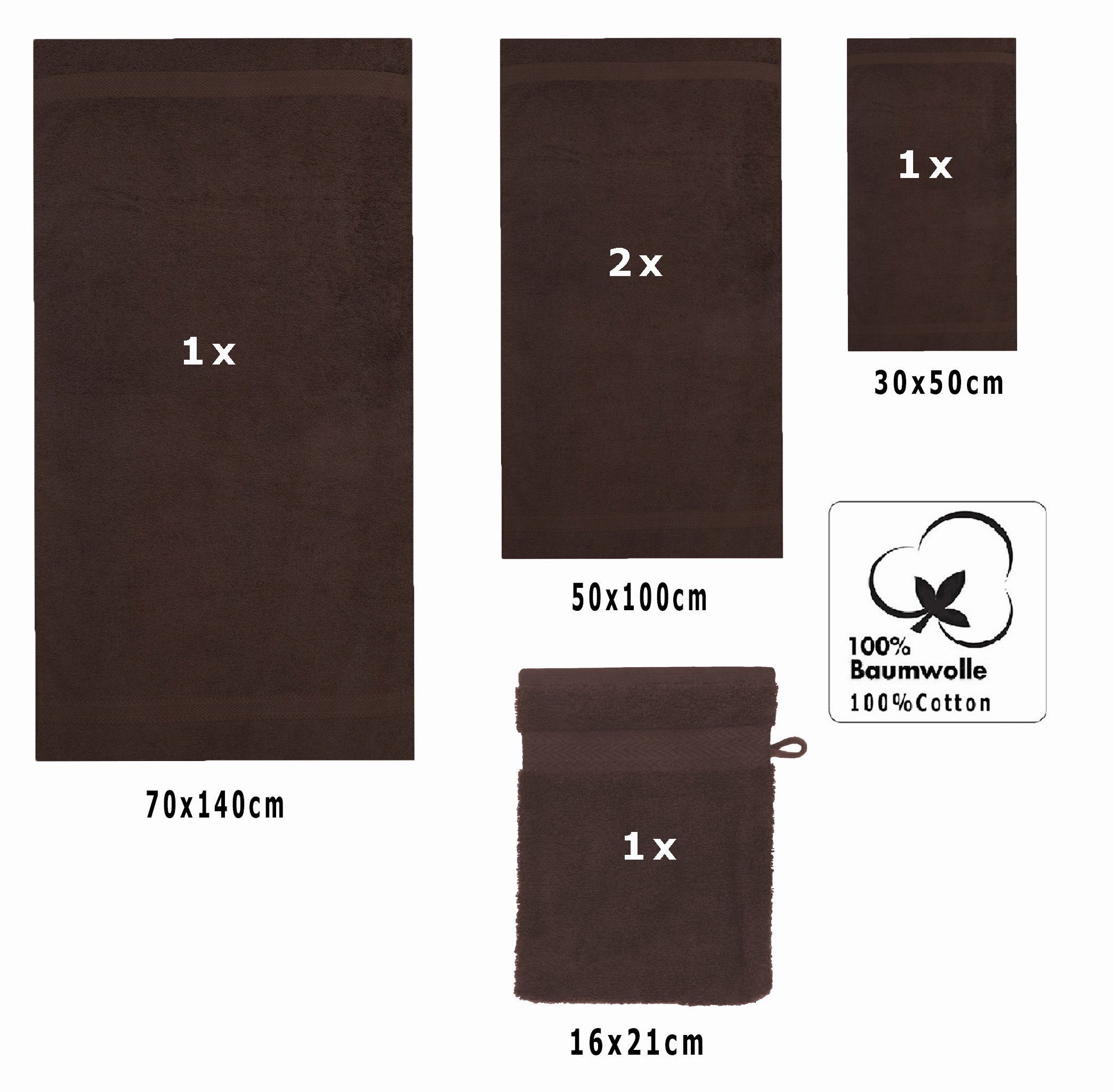 Betz Handtuch Set 5-TLG. Premium 1 Duschtuch 2 Handtücher 1 Gästetuch 1 Was günstig online kaufen