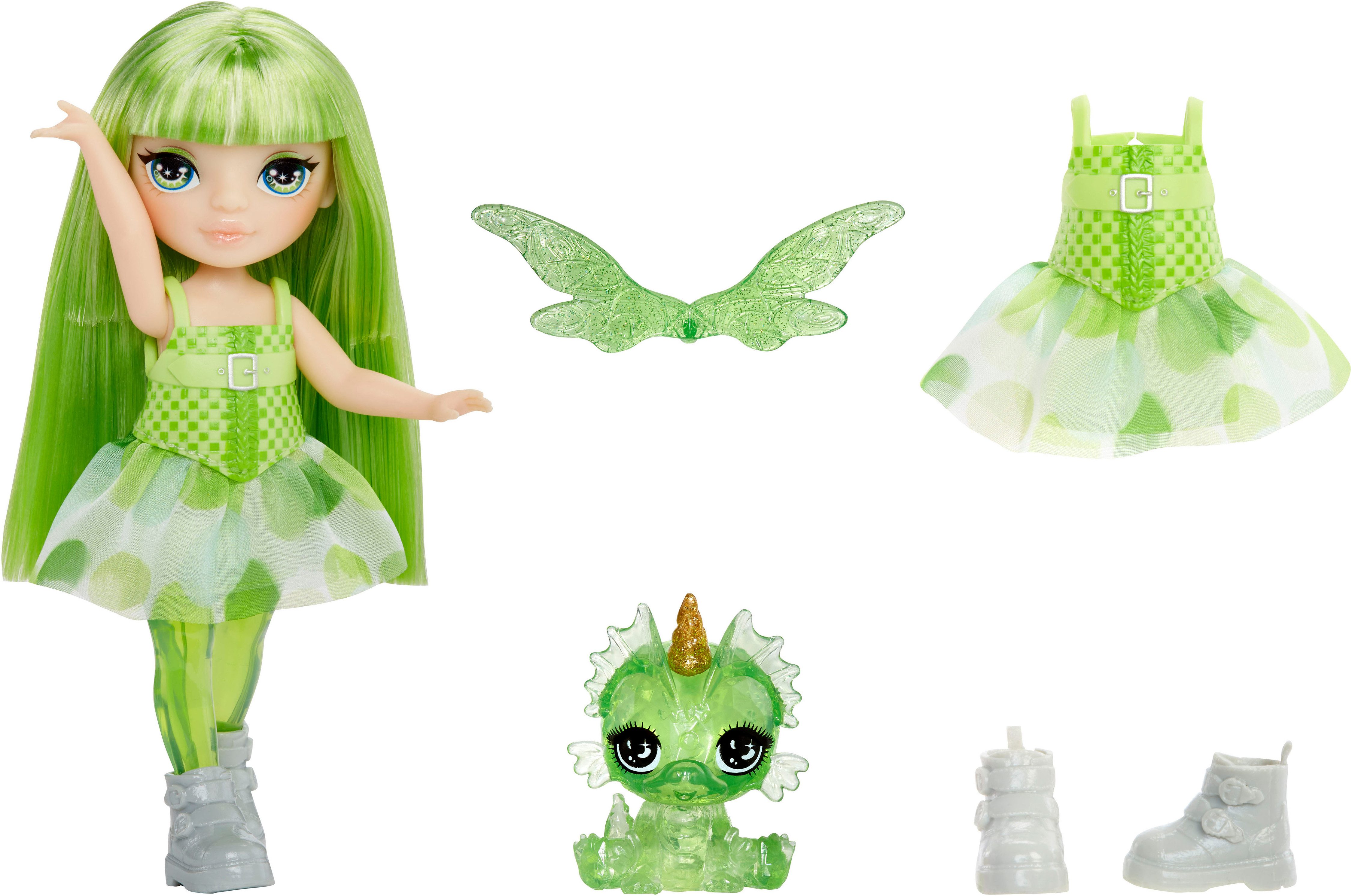 Rainbow High Minipuppe Littles Rainbow Fantasy Fairies Doll- Emerald (Green) – Bild 4 von 4