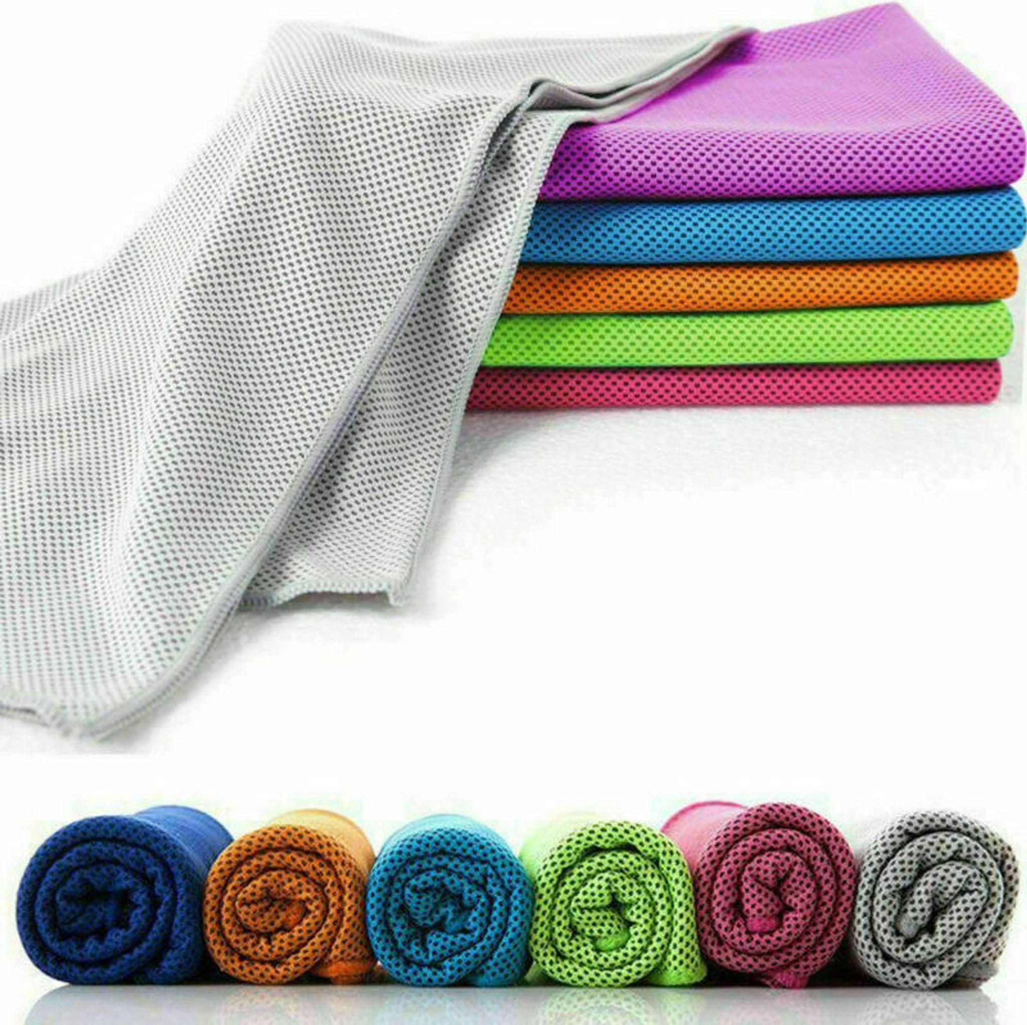 FELIXLEO Sporthandtuch Kühlendes Handtuch 12er Set Kühltücher Sport Cooling Towel für Yoga, (24-St)