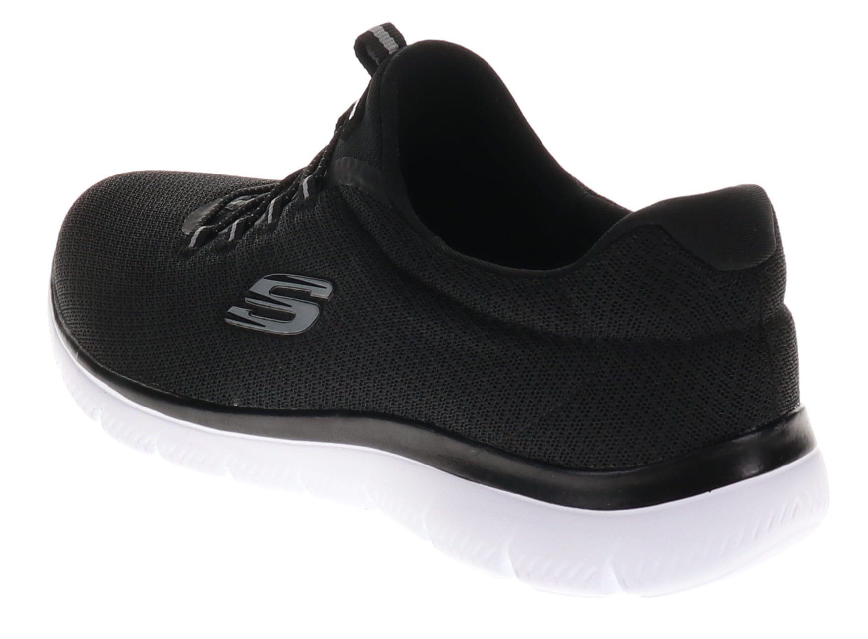 Skechers SUMMITS Slip-On Schwarz BKW Sneaker