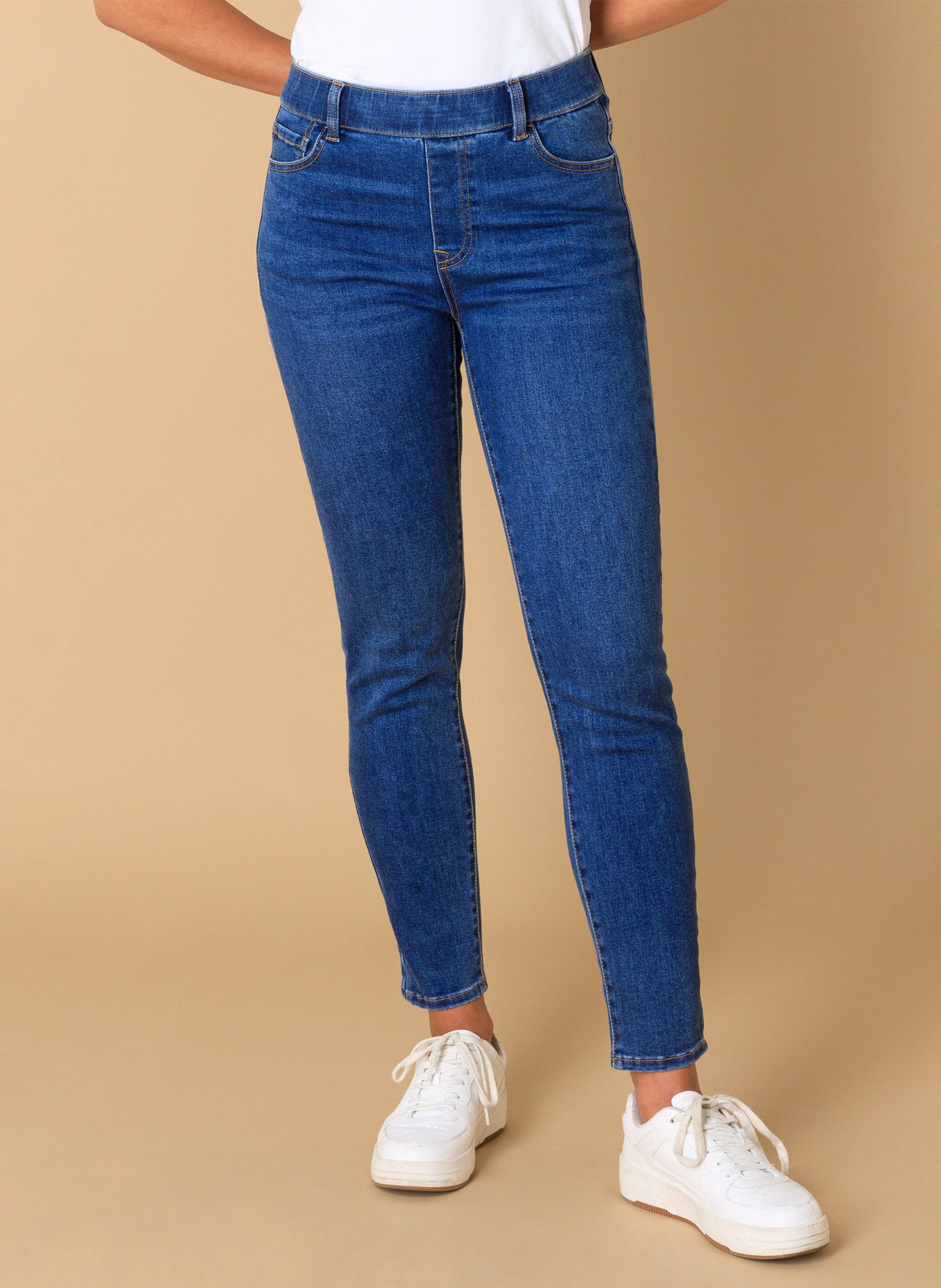 Base Level Jeggings Anabel in blauer günstig online kaufen