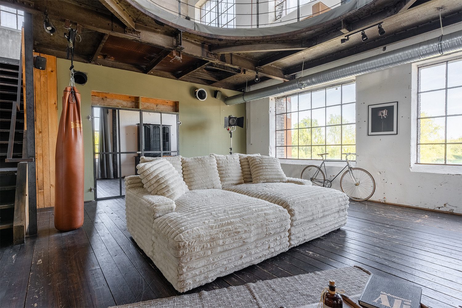 KAWOLA Big-Sofa CADY Cordsofa cremeweiß - Entspannung pur - Wohnzimmer Couc günstig online kaufen