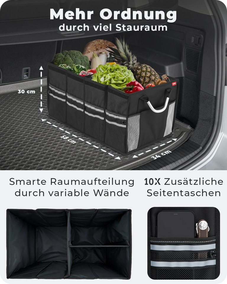 Thumbnail - achilles Klappbox Strong-Box Robuste Auto-Faltbox mit stabilem Deckel Kofferraum-Box, 71 l