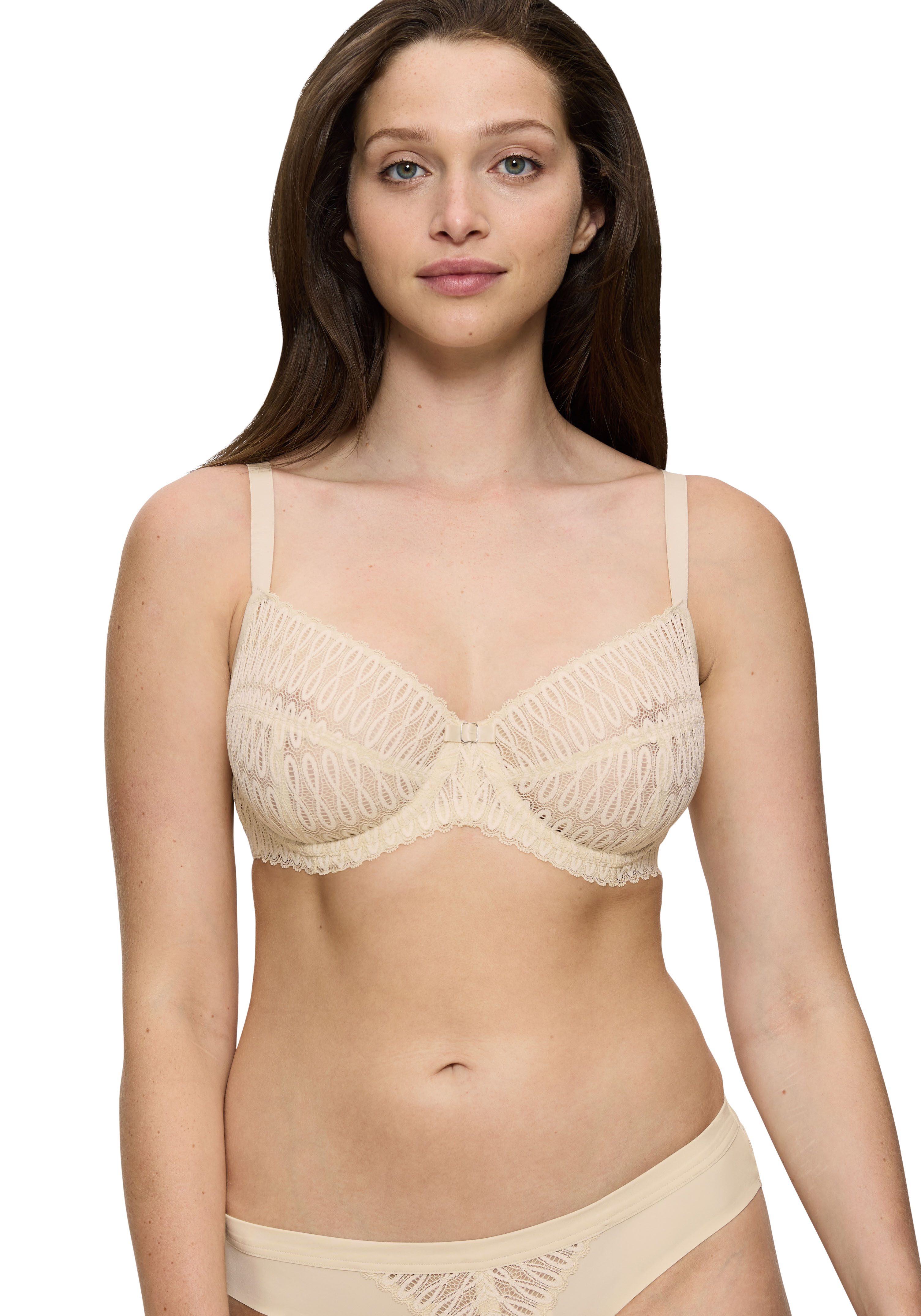 Triumph Bügel-BH Aura Spotlight W moderne Grafikspitze, ohne Einlagen, verstellbare Träger