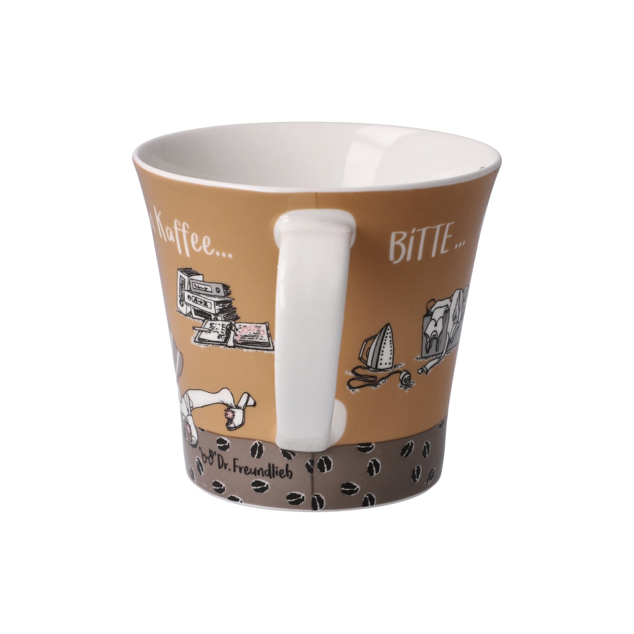 China, Kaffee, ideales Geschenk - Erster Mug Goebel B. Coffee-/Tea Bone Fine Ein Freundlieb Becher