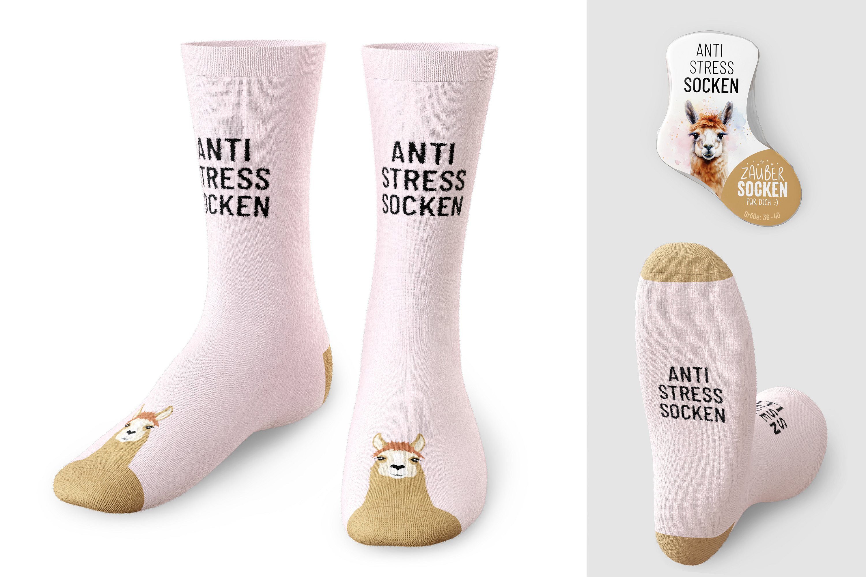La Vida Kuschelsocken Damen Socken Zaubersocken Gr 36-40 Geschenk la vida Lama 3758061
