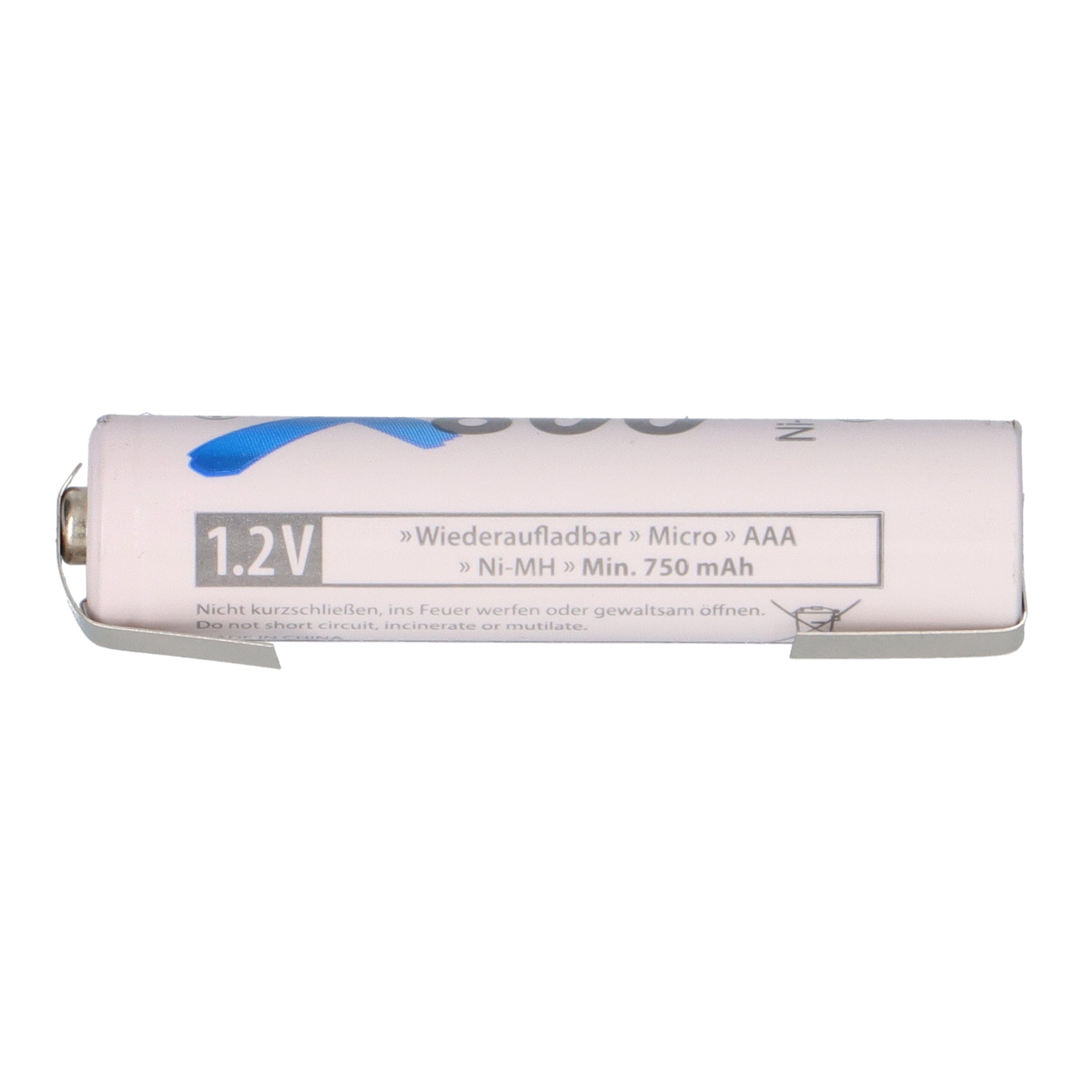 XCell XCell AAA Micro Akku LSD Plus Ni-MH 1,2V 800mAh U Lötfahne Akku