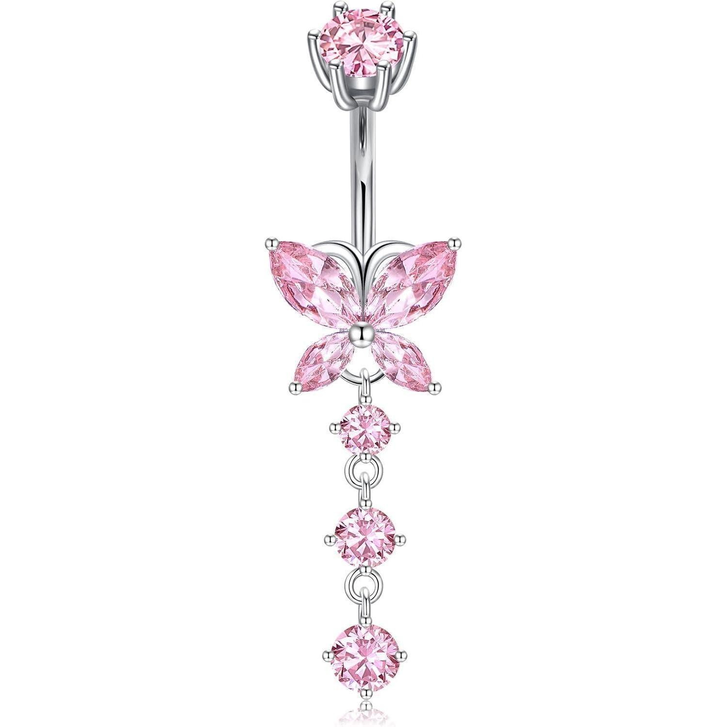 CIZME Bauchnabelpiercing 925 Silber Nabelpiercing 14G günstig online kaufen