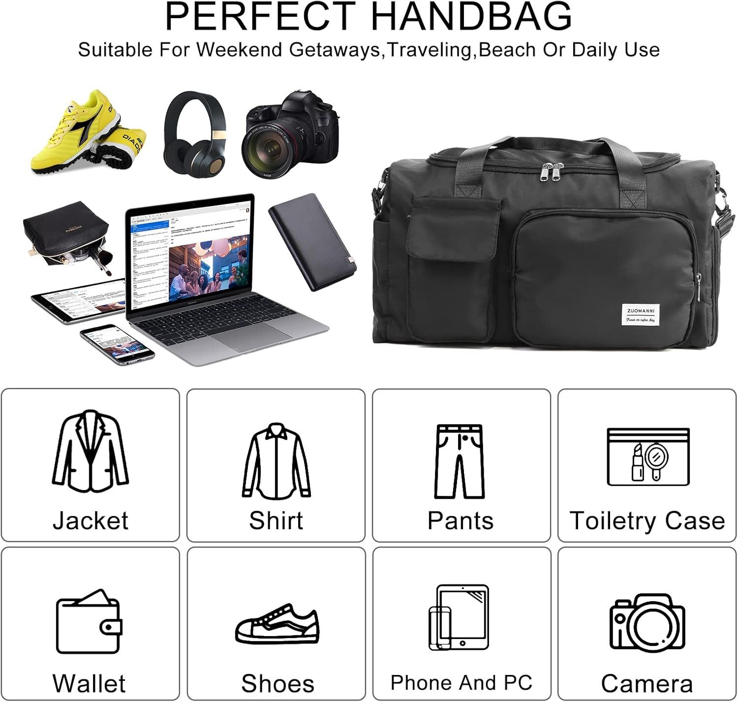Feelhap Sporttasche Sporttasche XL Reisetasche mit Schuhfach Nassfach Fitness Tasche (Einzelartikel Sporttasche XL Reisetasche Fitness Tasche, Sporttasche XL Reisetasche mit Schuhfach Nassfach Fitness Bag), Sporttasche XL mit Schuhfach Nassfach Reisetasche Fitness Tasche