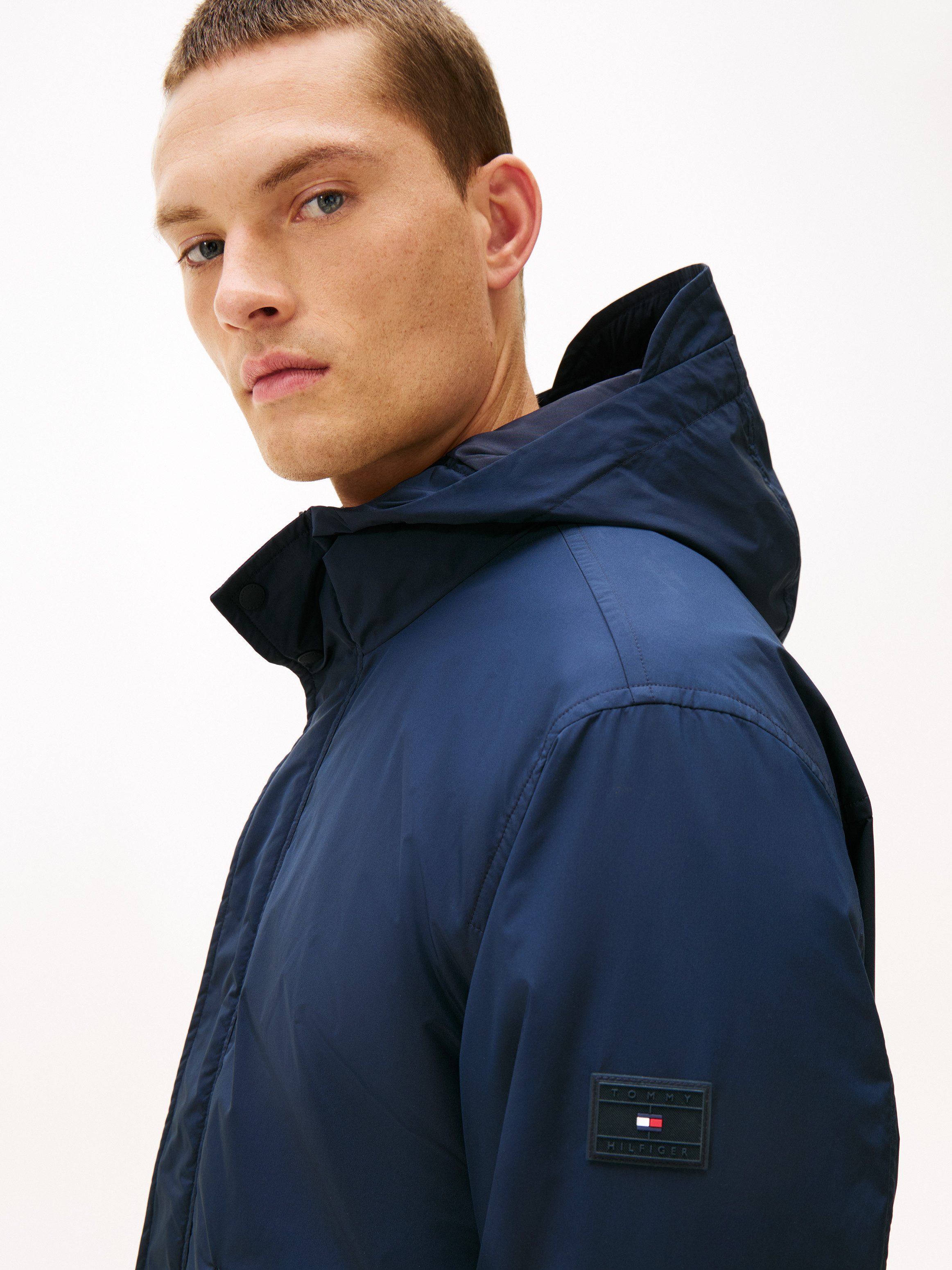Tommy Hilfiger Allwetterjacke PACKABLE Übergangsjacke, leicht, mit fester Kapuze