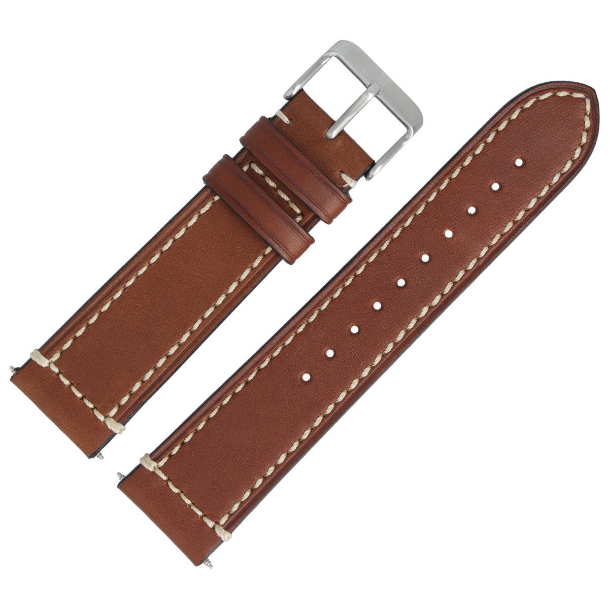Victorinox Uhrenarmband 22mm Leder Braun 4446