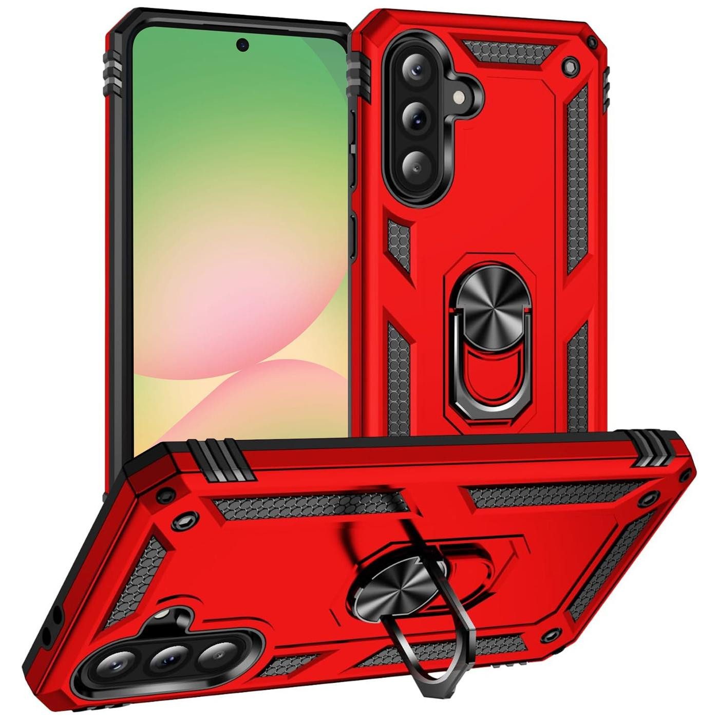 CoolGadget Handyhülle Armor Shield Case für Samsung Galaxy A37 5G 6,7 Zoll, Outdoor Cover mit Magnet Ringhalterung Handy Hülle für Samsung A37 5G