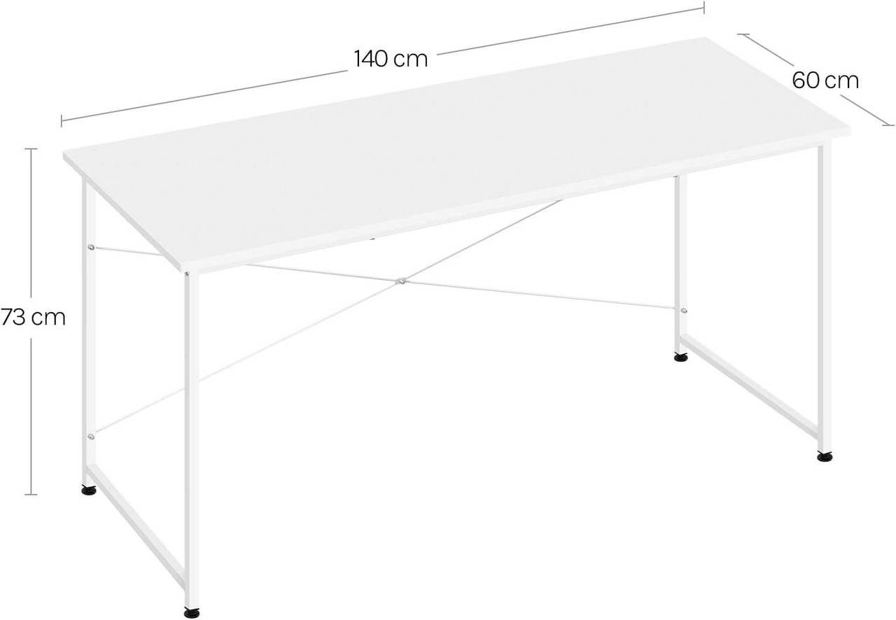 Woltu Schreibtisch (1-St), Computertisch, für Büro Homeoffice Arbeitszimmer Schlafzimmer