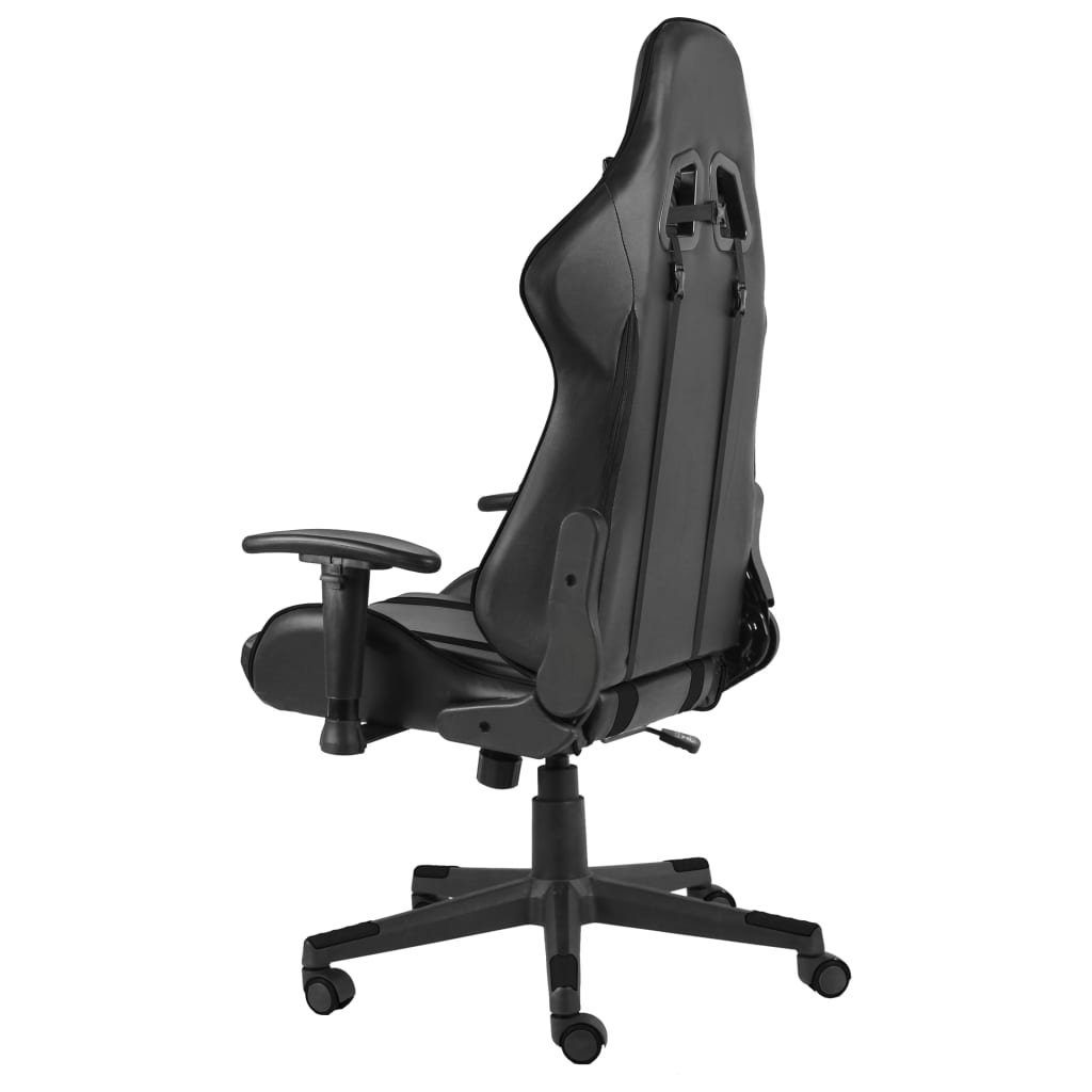 (1 Gaming-Stuhl furnicato PVC Schwarz Drehbar St)