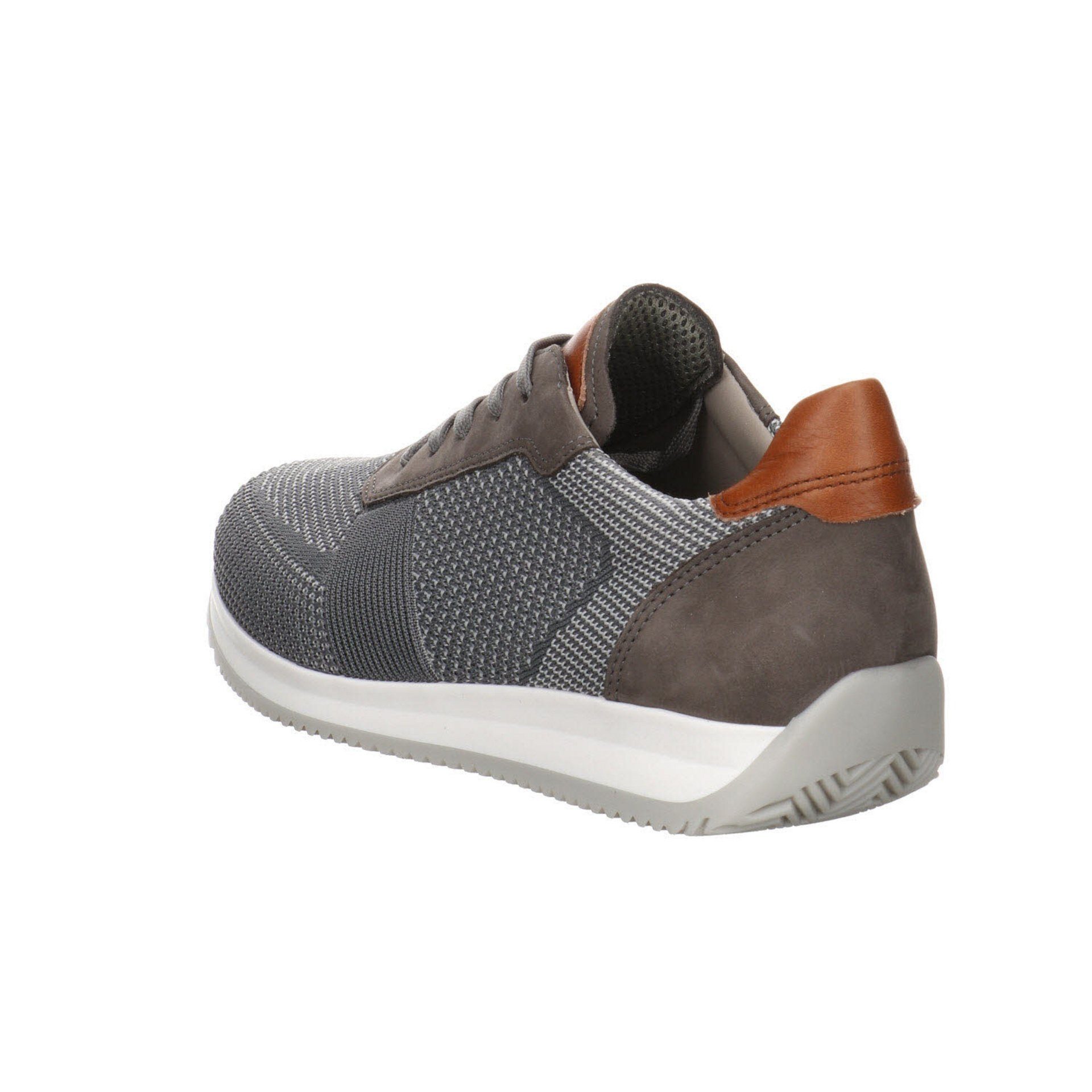 Sneaker Fusion Textil Schuhe Schnürschuh grau mittel Ara Sneaker Herren 4 Lisboa