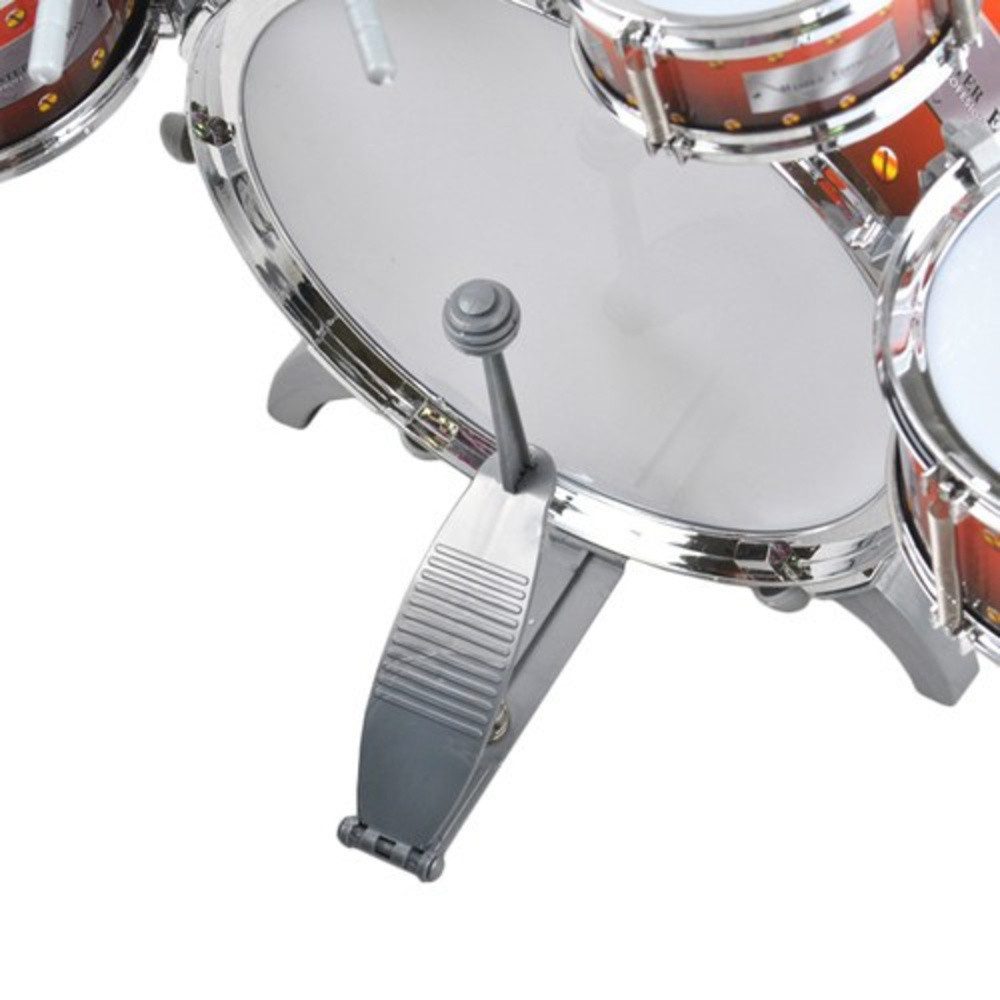KRUZZEL Spielzeug-Musikinstrument Kindertrommel Schlagzeugset, (Spar-Set, 1 tlg., rhythmische Fähigkeiten), die lernen, ihre Bewegungen zu kontrollieren