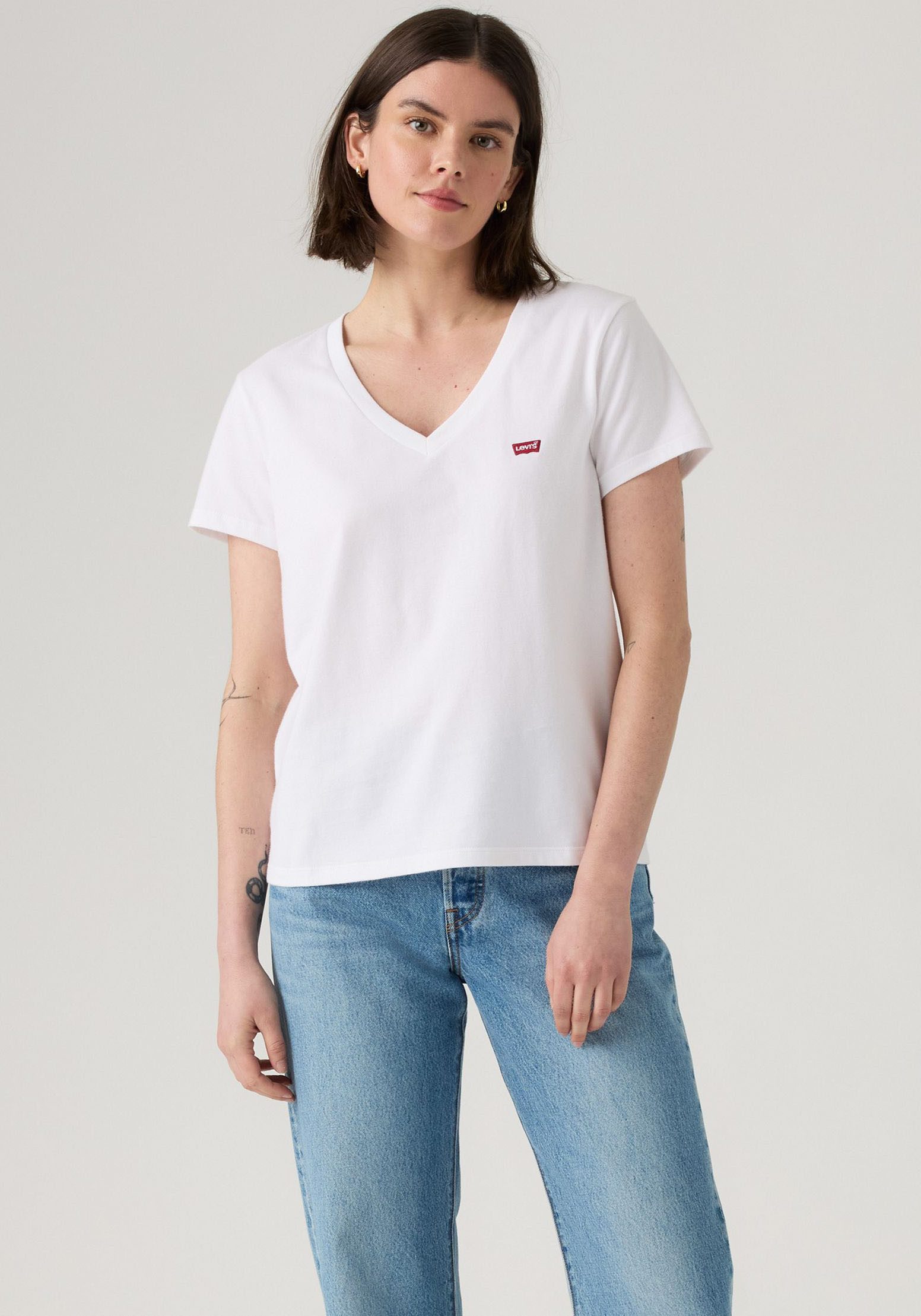 Levi's® T-Shirt VNECK TEE 2 PACK (Packung, 2-tlg) günstig online kaufen