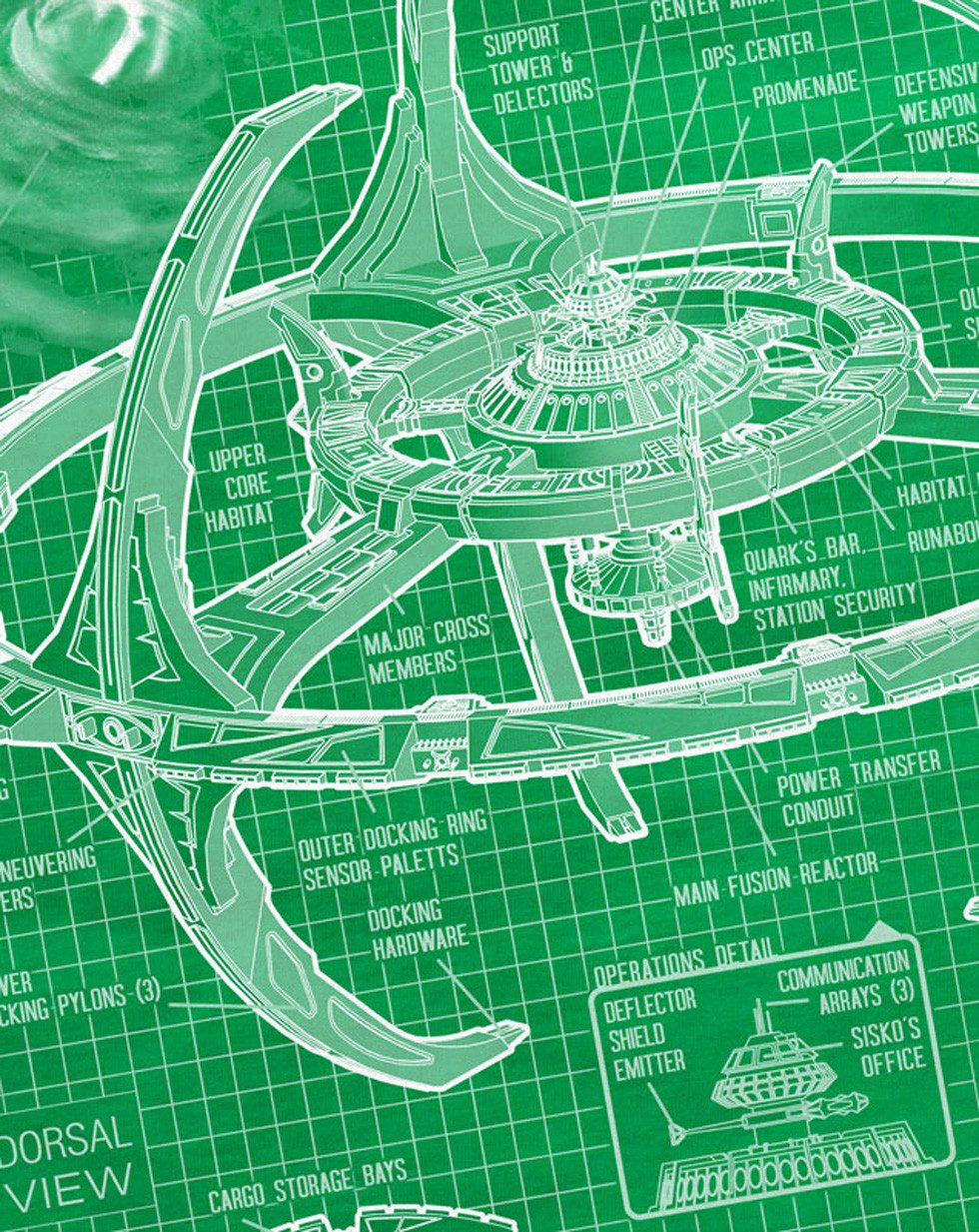 style3 T-Shirt Deep Space Nine trek günstig online kaufen