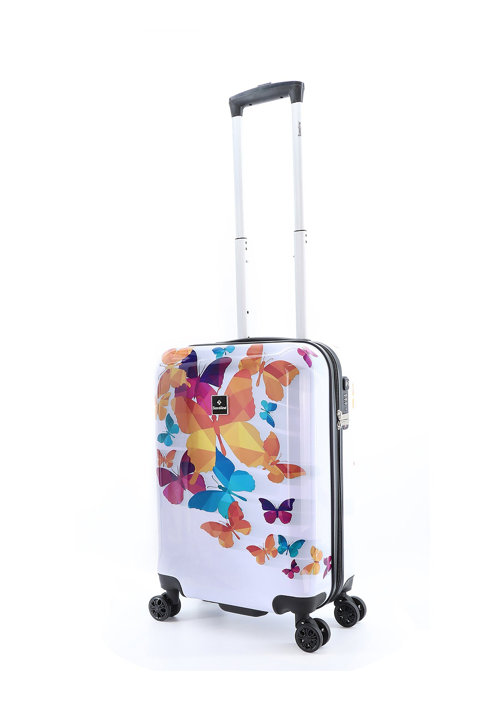 Saxoline® Koffer Schmetterling, 8 Rollen, mit trendigem Schmetterlings-Print