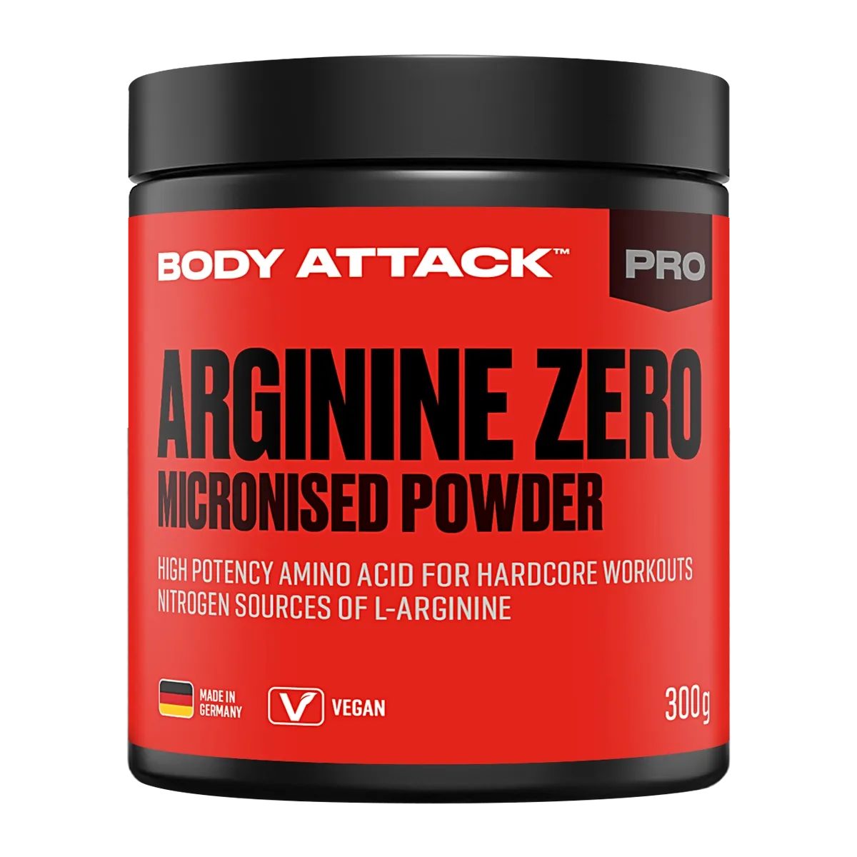Body Attack Body Attack 100 % Arginine Zero 300g Pulver, 300.0 g