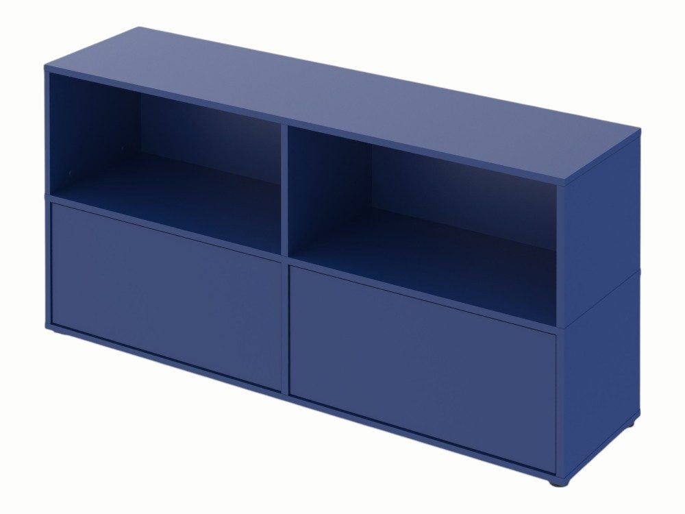 nuvii Sideboard N01 Sideboard, offen, Breite 148 cm × Höhe 79 cm x Tiefe 41cm, Made in Germany, grifflos, Push-to-open