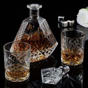 relaxdays Gläser-Set Whisky Set 5-teilig, Glas