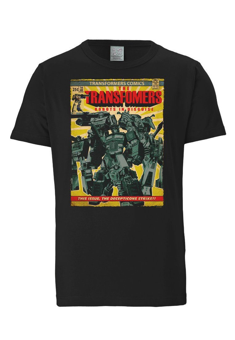 LOGOSHIRT T-Shirt Transformers – Robots Frontprint mit In coolem Disguise