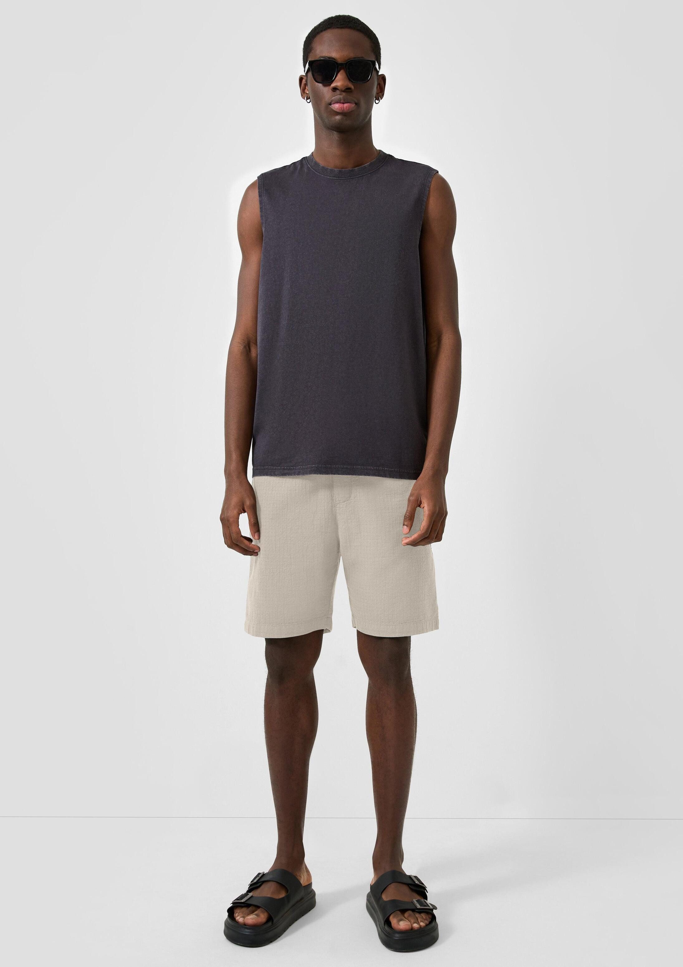 QS Shorts Bermuda Strukturierte Jogger-Shorts