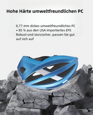 PFCTART Fahrradhelm Sicherheits Fahrradhelm mit USB Lade Rücklicht für Nachtfahrten (Geeignet für Mountainbikes, Trailbiking, etc), Stoßabsorbierendes EPS-Innenfutter