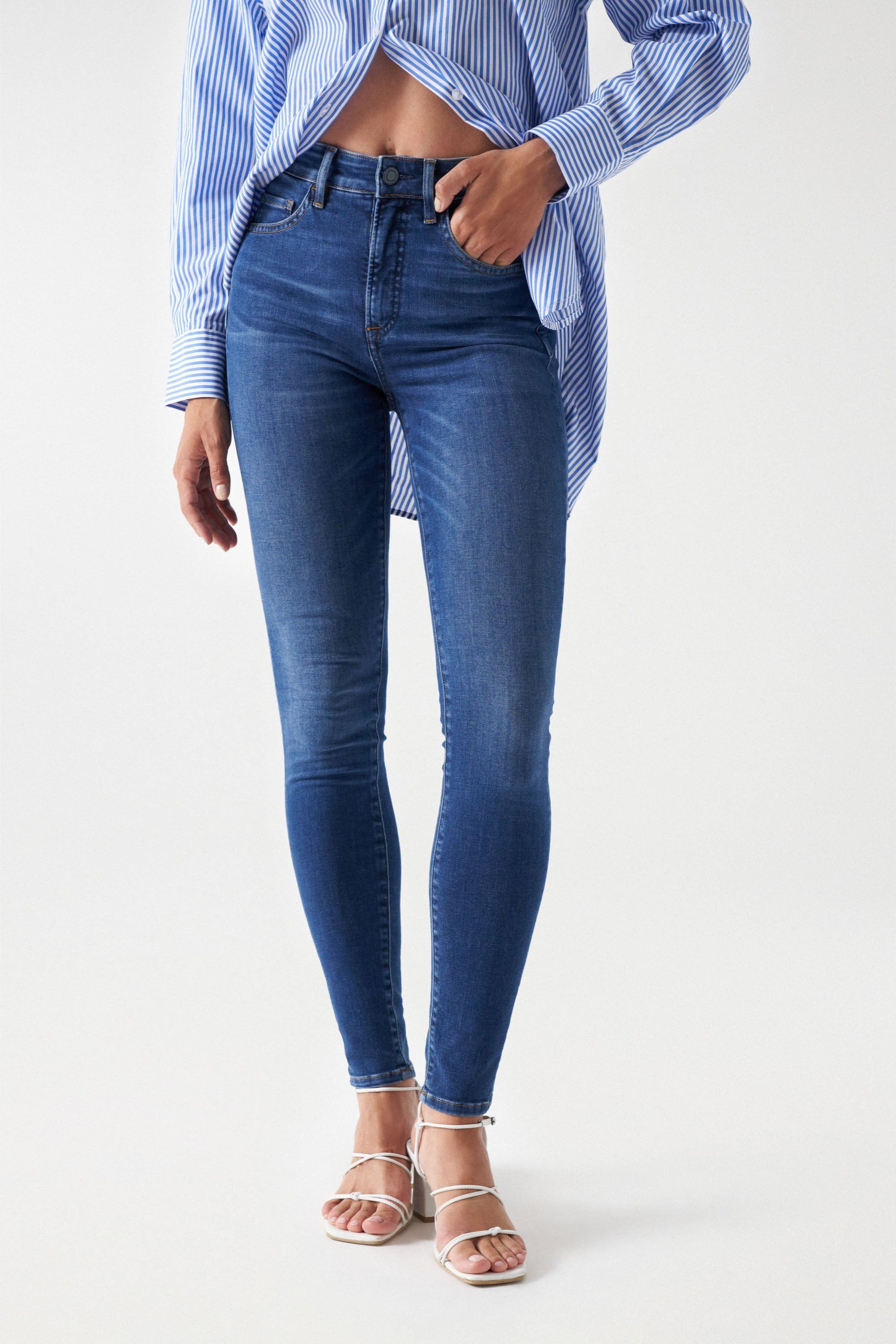Salsa Stretch-Jeans SALSA JEANS FAITH PUSH IN dark blue used 21007006.0854
