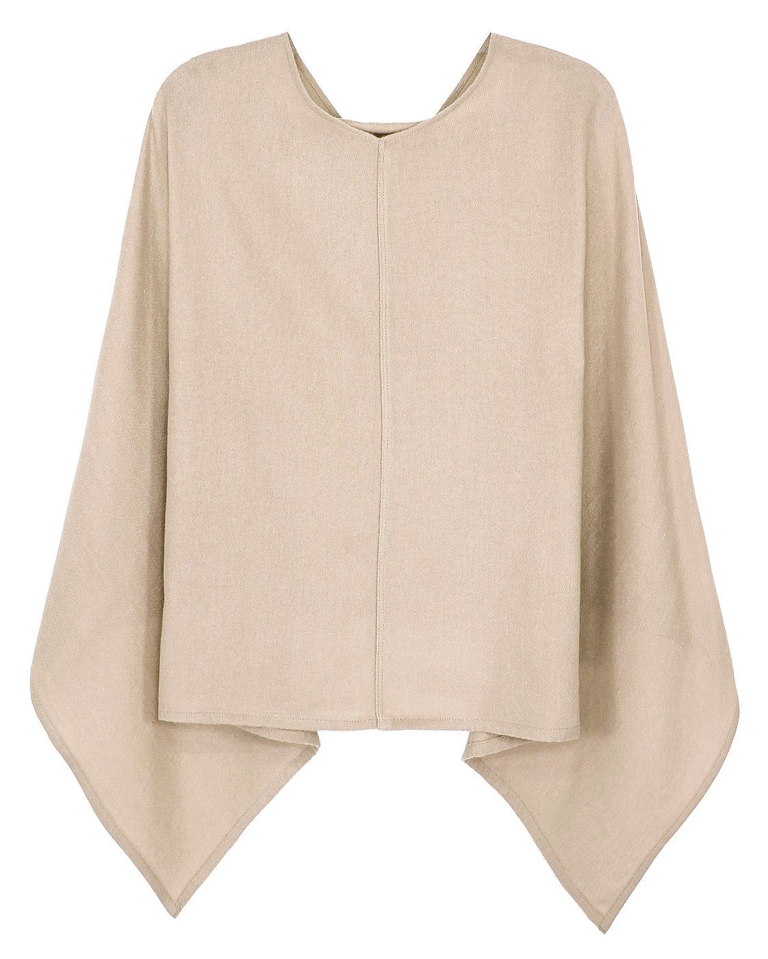 dy_mode Strickponcho Damen Poncho in Unifarben Weiches Strickponcho Cape He günstig online kaufen