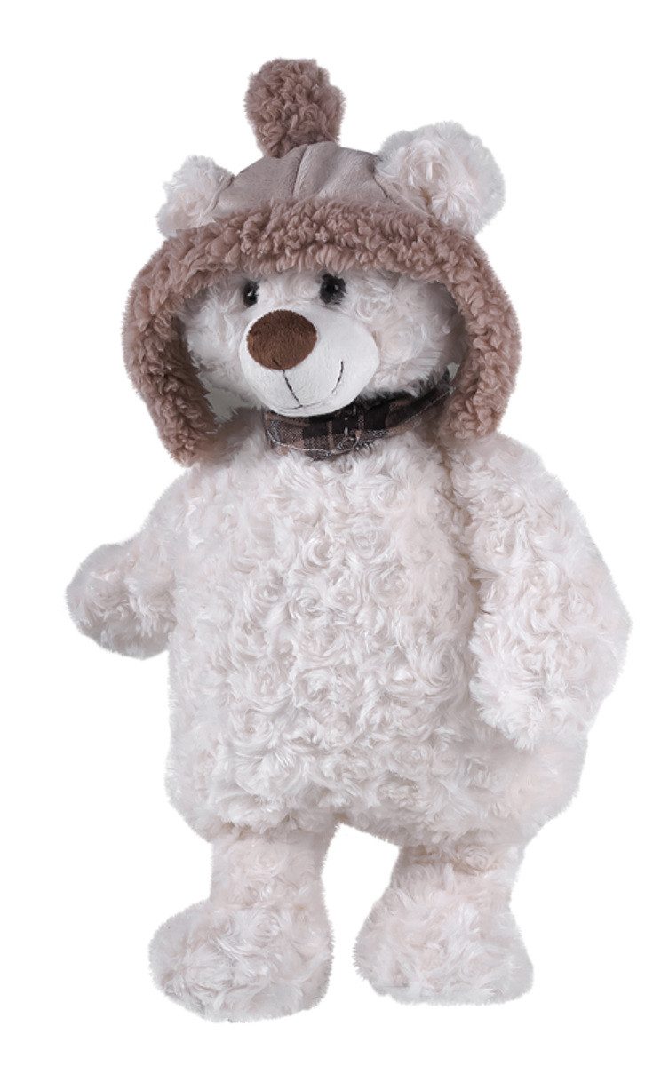 FabaCare Wärmflasche 0,8 L Bettflasche mit Kuscheltier-Überzug