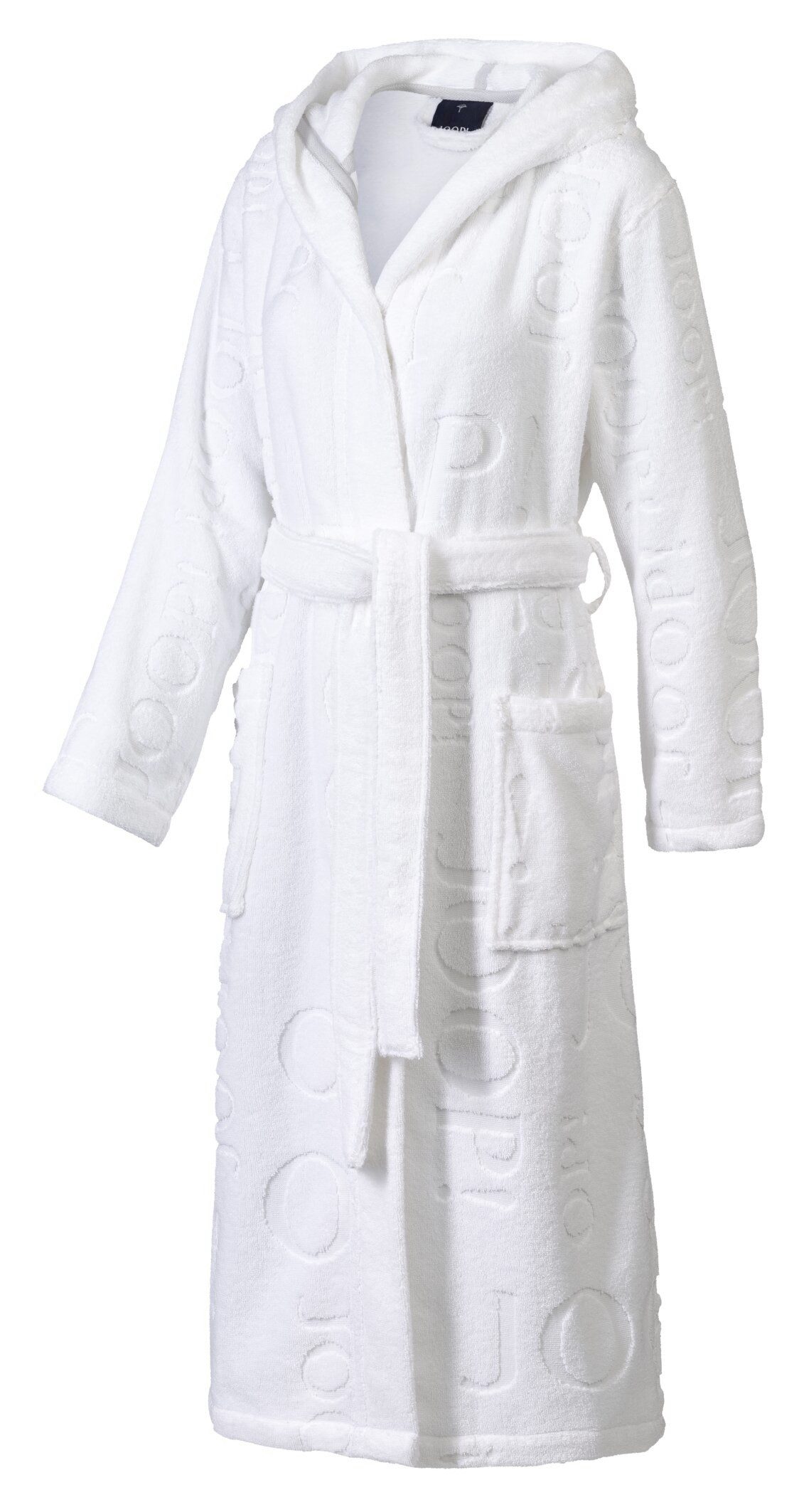 JOOP! Bademantel JOOP! LIVING - REPEAT Bademantel Damen-Kapuze, Textil