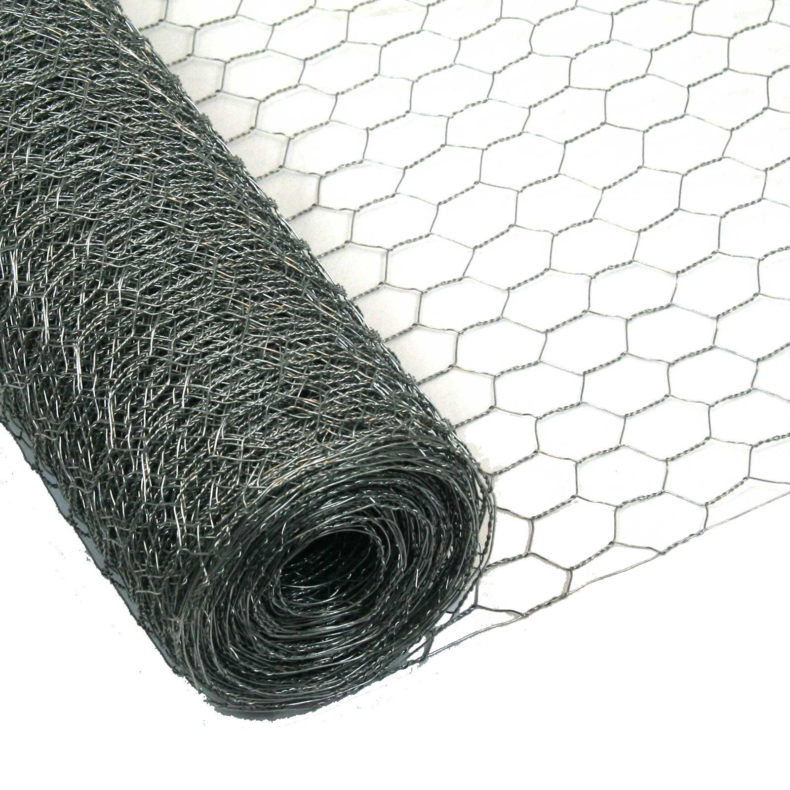 Garmix Sechseckgeflecht Sechseckgeflecht Verzinkt 50cm 50m 25mm 0,8mm