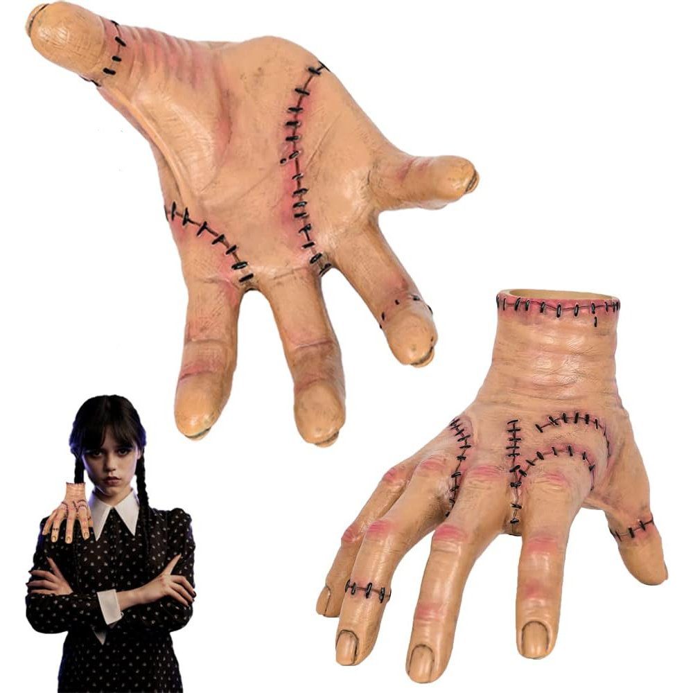 Hängedekoration Realistic Dekorationen Hautton(51cm) Hand Palm, Latex Scarred Thing GelldG Gruselrequisiten