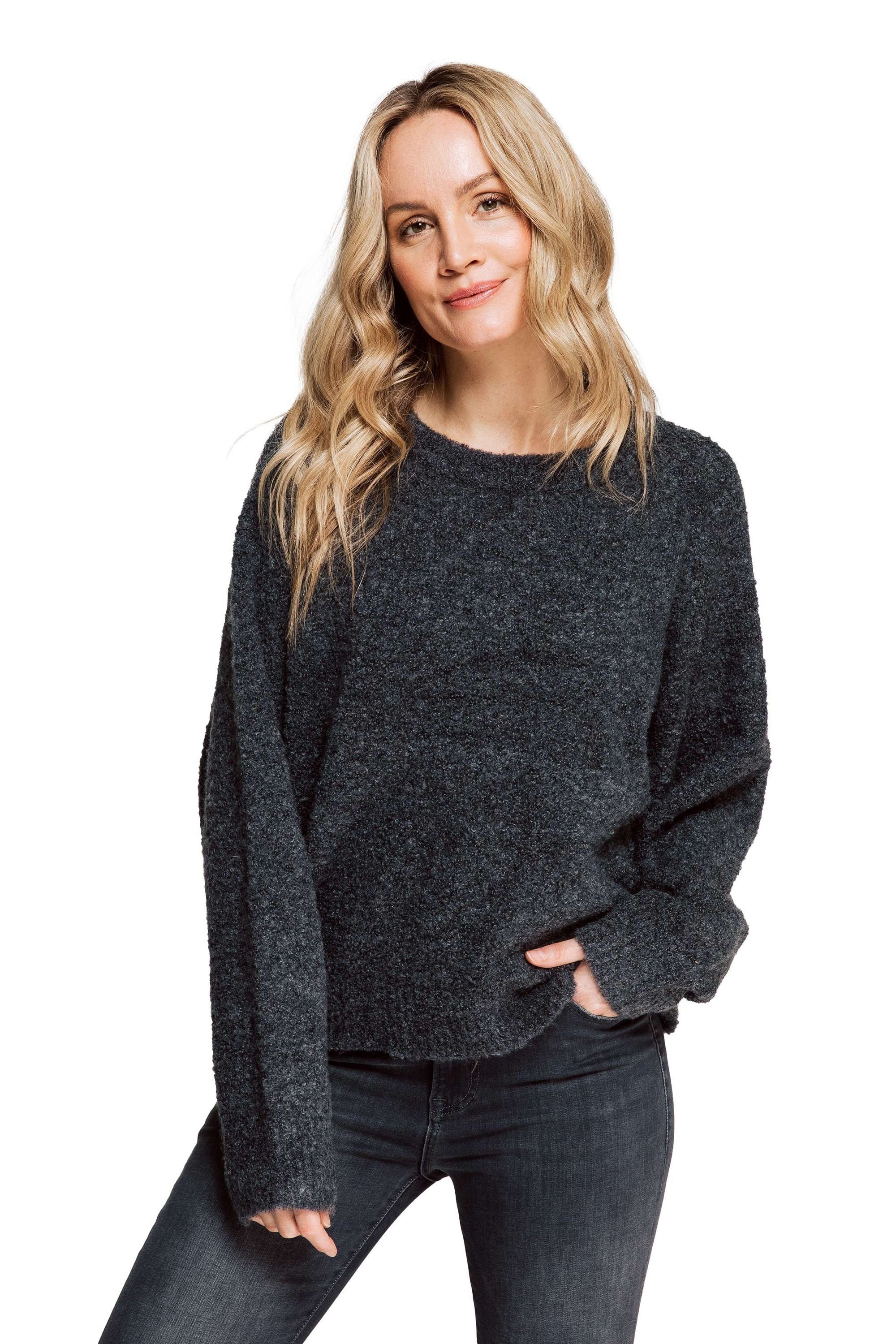 ist zu einem supergünstigen Preis im Angebot Zhrill Sweatshirt Pullover Grey (0-tlg) LUANA