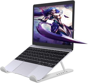 JPARR Laptoptisch Faltbarer Laptop-Ständer, 6 Winkel, Tablet-Ständer-Halterung (1x Laptopständer/Tabletständer Buchständer, 1x Laptiopständer auch als Tabletständer iPad-Ständer geeignet), Laptopständer, Smartphoneständer Macbookständer