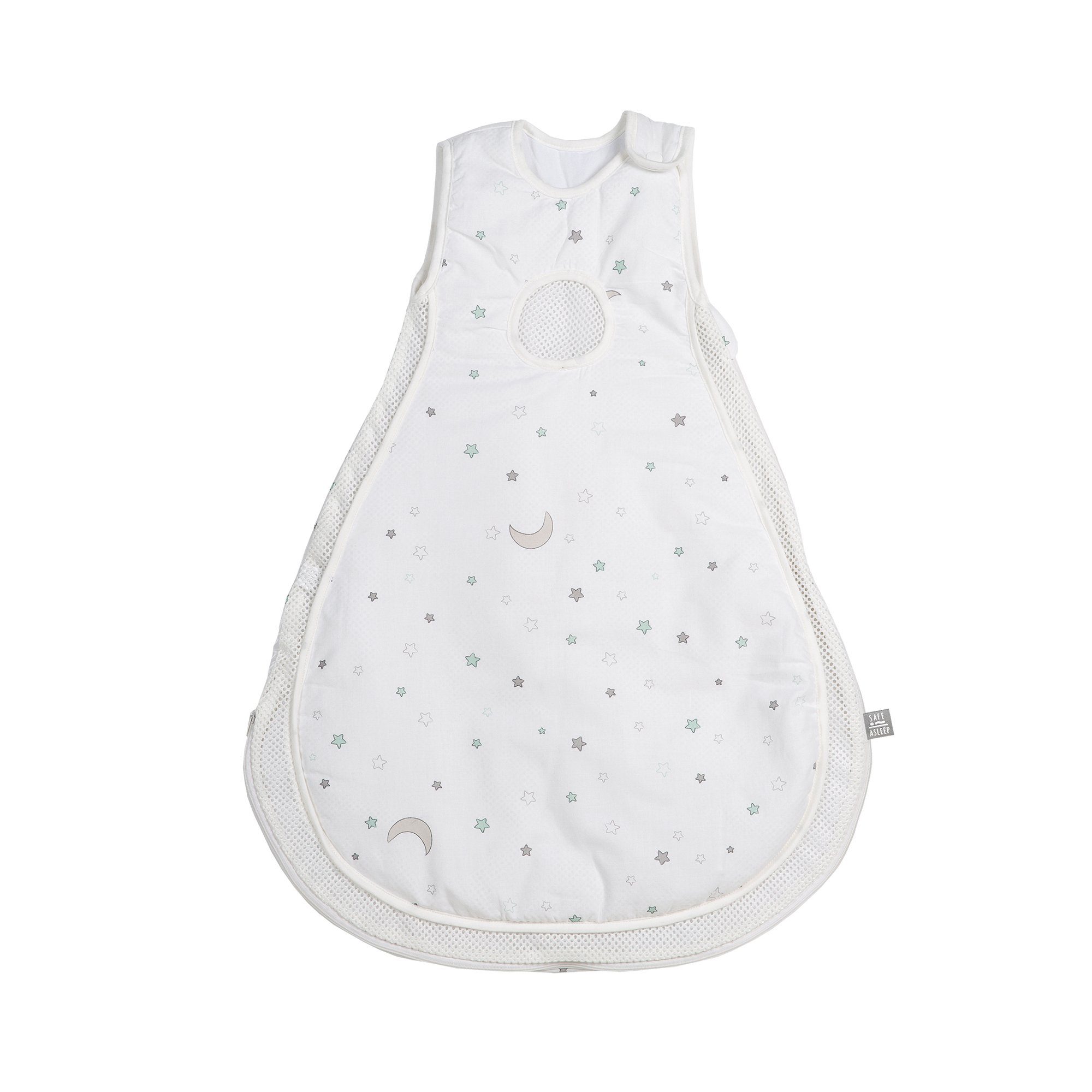 roba® Babyschlafsack safe asleep® – Easy Air - 1.5 TOG - atmungsaktiv (Air Balance System für bessere Belüftung, verhindert Überhitzung), Schlafsack 100% Baumwolle