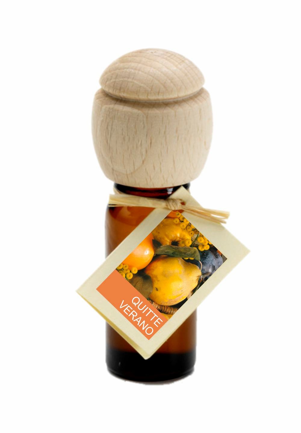 Traumduft-Manufaktur Duftöl Quitte Verano (1-St), Piccolino Duftöl Raumduft mit Buchenholzkopf Naturöl 10 ml