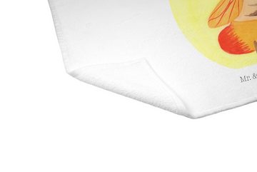 Mr. & Mrs. Panda Handtuch Glühwürmchen - Weiß - Geschenk, Sport Handtuch, Kinder Handtuch, Gäst, (1-St), Allseitig umsäumt