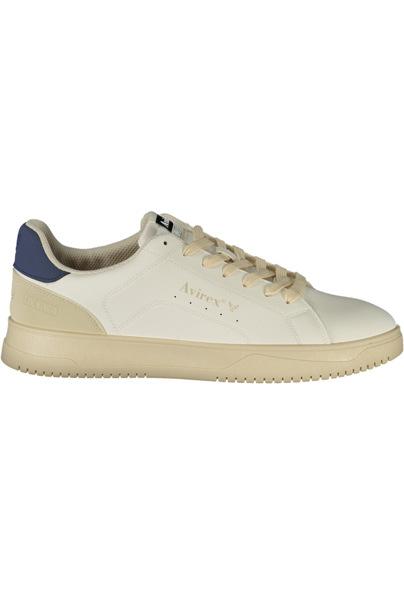 AVX AVIREX DEPT Sneaker Weißer Herren-Sportschuh mit blauen Akzenten und