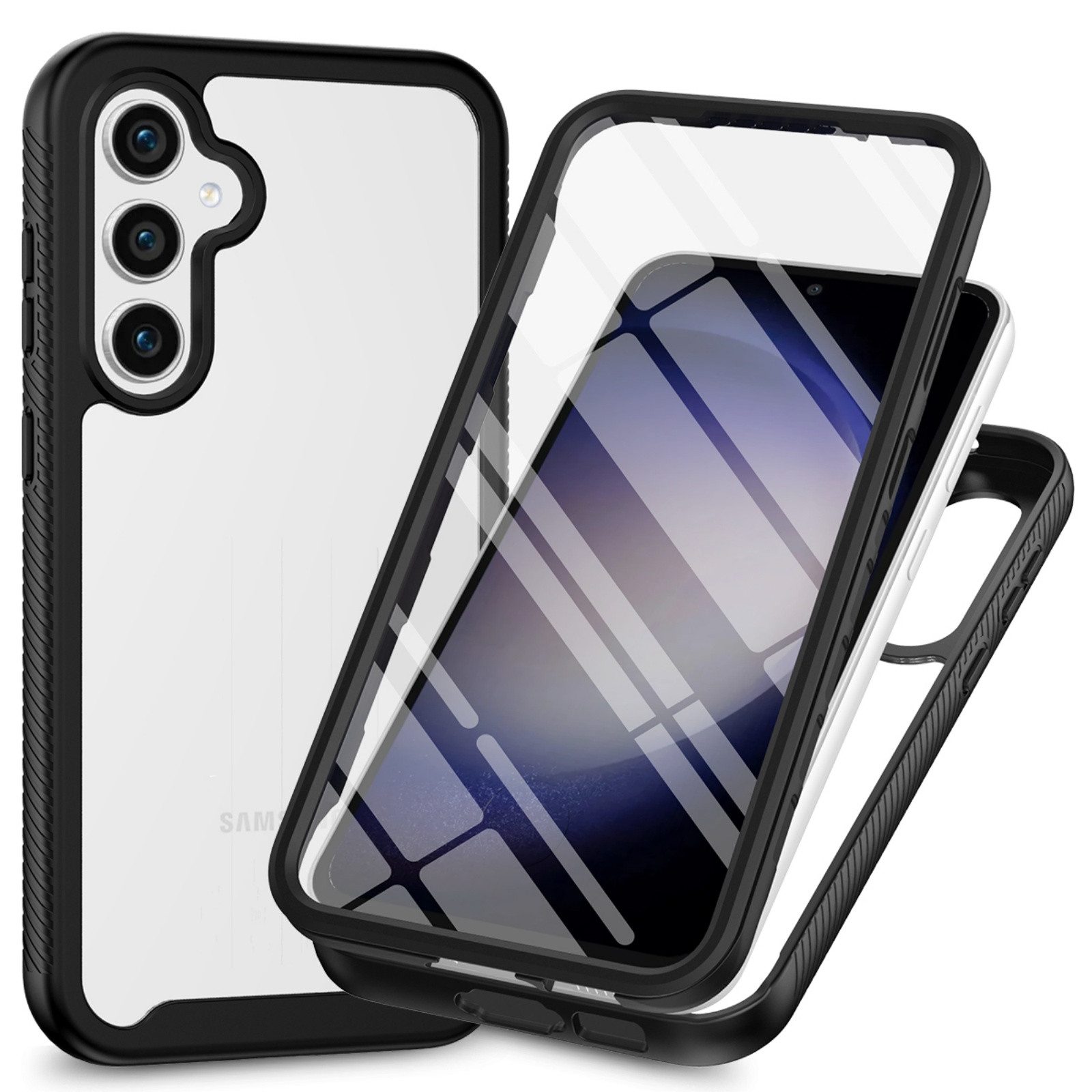 betterfon Handyhülle 360 Grad Hülle für Samsung Galaxy A57-Full Body Case mit Displayschutz, 360 Grad Hülle mit Displayschutz und Fingerprint