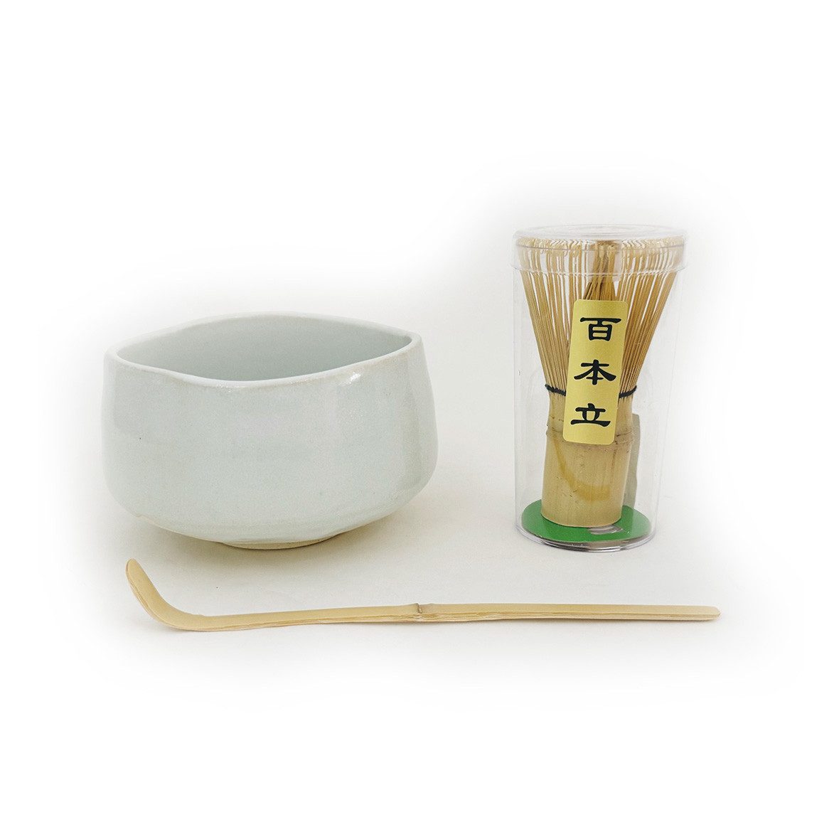 Ureshii Teeservice Japanisches Matcha-Set Hakuyu aus Kreamik und Bambus (1-tlg)