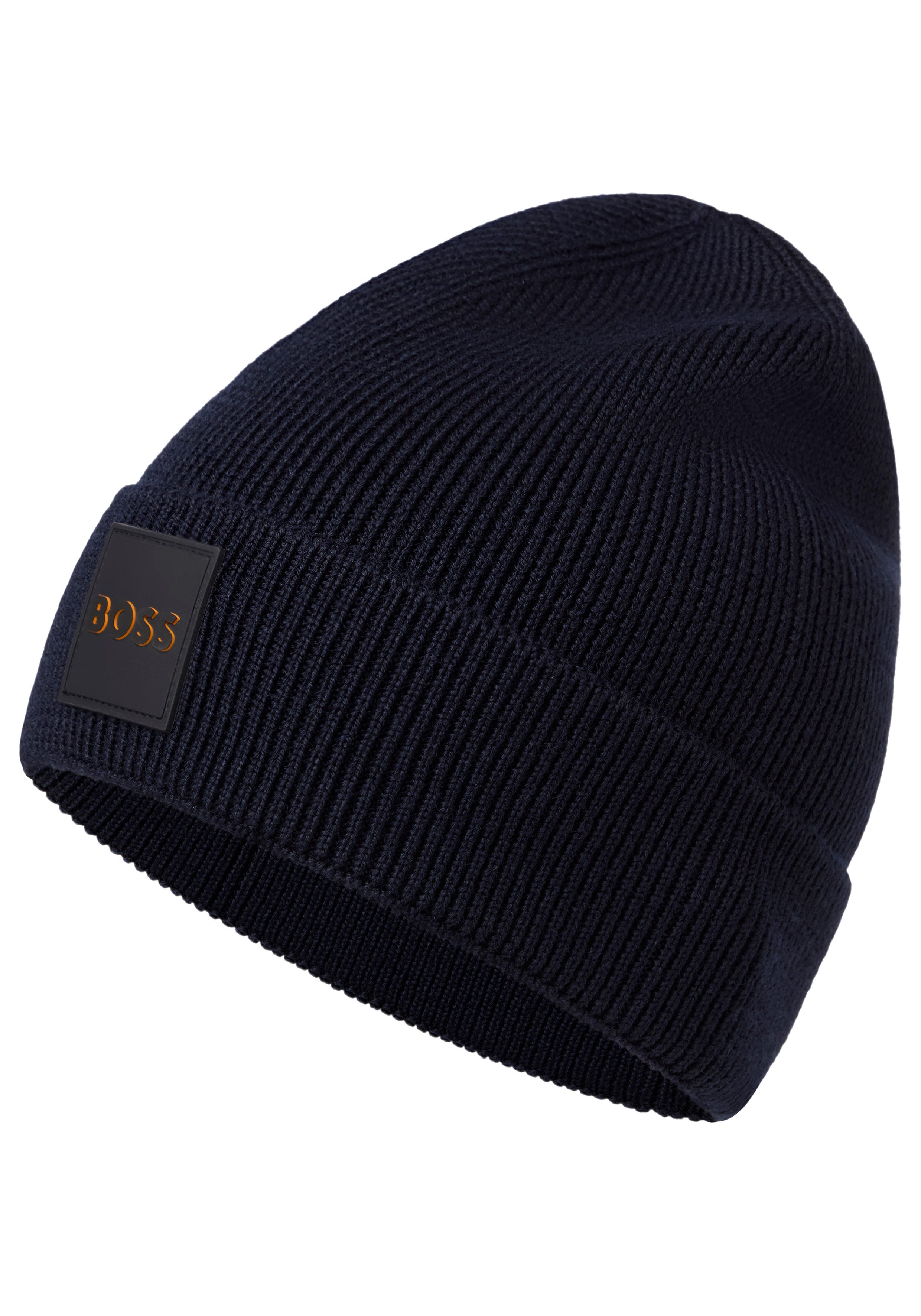 BOSS ORANGE Strickmütze Foxxy Hat mit Label-Aufnäher günstig online kaufen