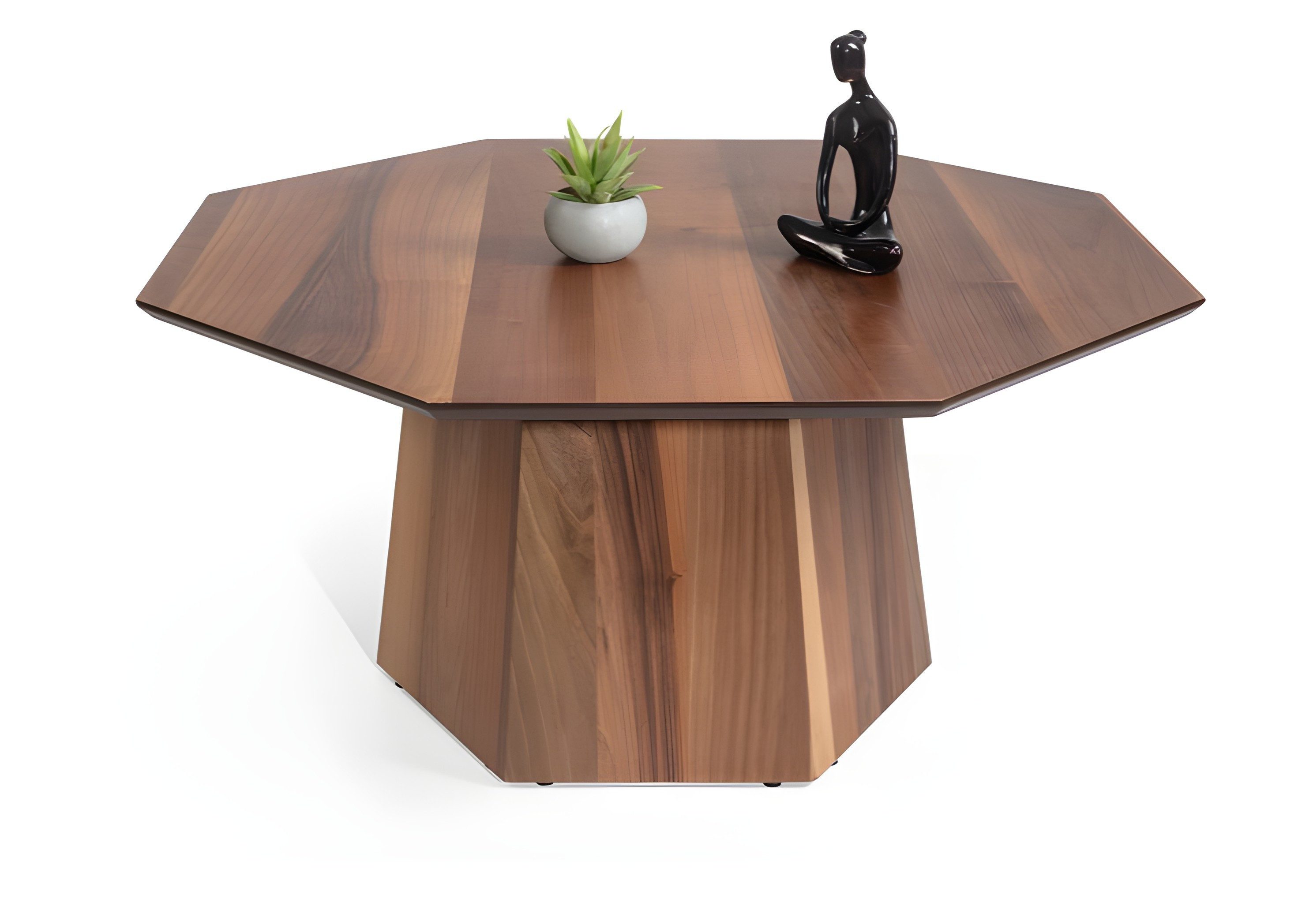 Xlmoebel Esstisch XLMOEBEL eleganter achteckiger Tisch aus dunklem Holz (1-St), Made in Europa