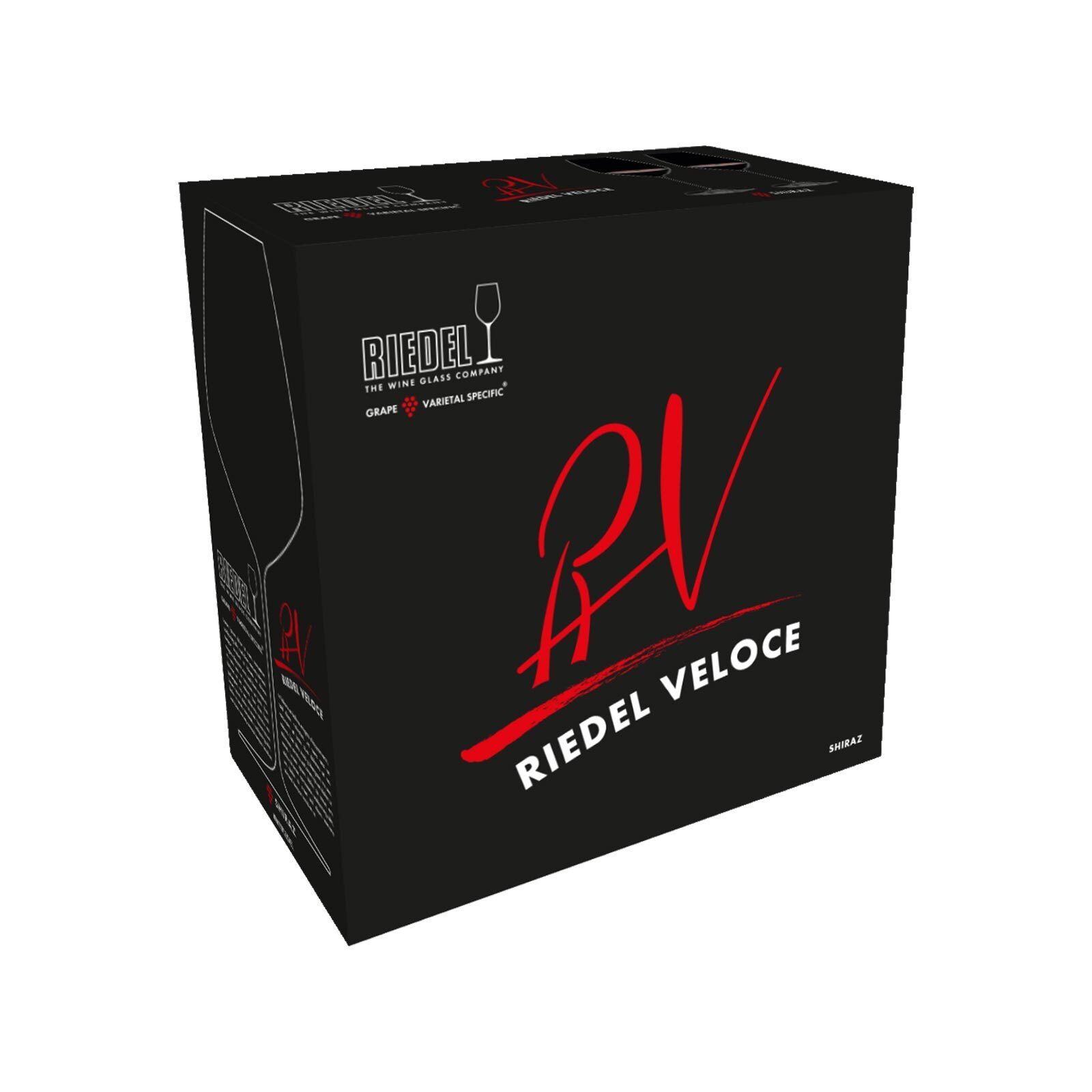 RIEDEL THE WINE GLASS COMPANY Rotweinglas Veloce Syrah / Shiraz Weingläser 720 ml 2er Set, 2-tlg., Glas