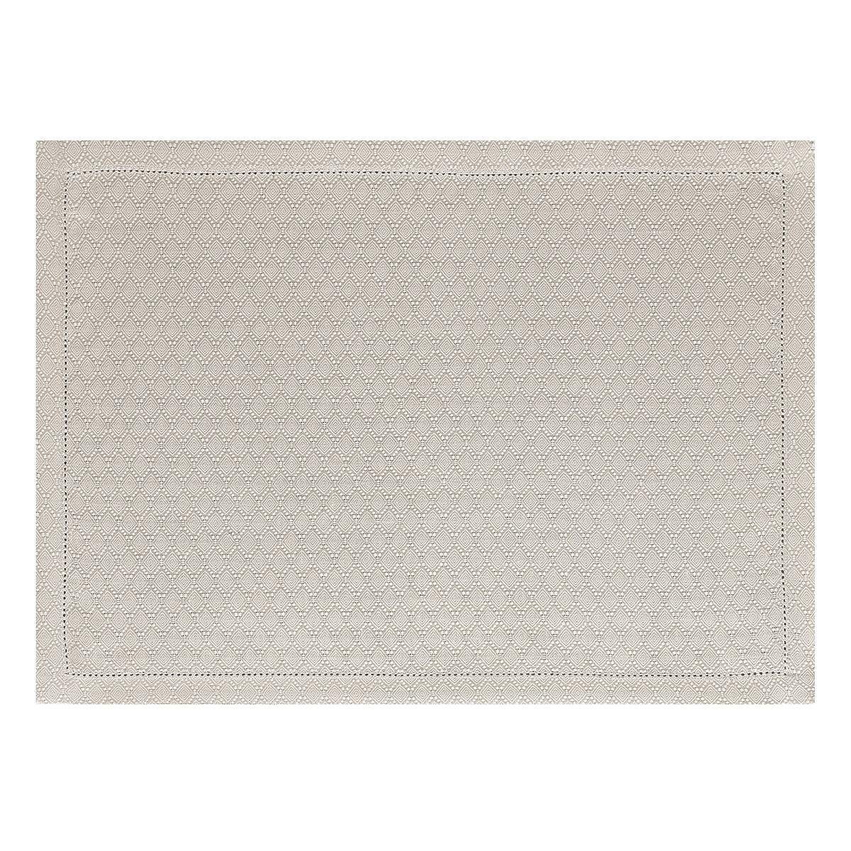 Le Jacquard Francais Platzset Tischsets (2x Set) Portofino Geo Sabbia 36x50 cm, (Set, 2-St), unbehandelt
