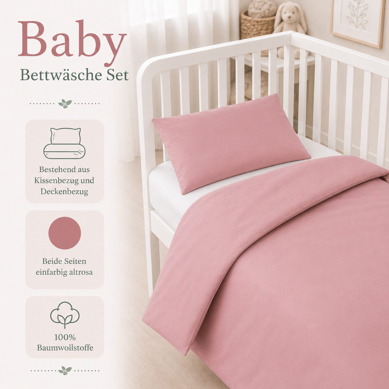 Baby Fancyroom Bettnestchen Samt Bettumrandung Nestchen Volant Kantenschutz Babybett Gitterbett, (weicher Samtstoff, hochwertig, Bettwäsche oder Bettumrandung), Premium Samt